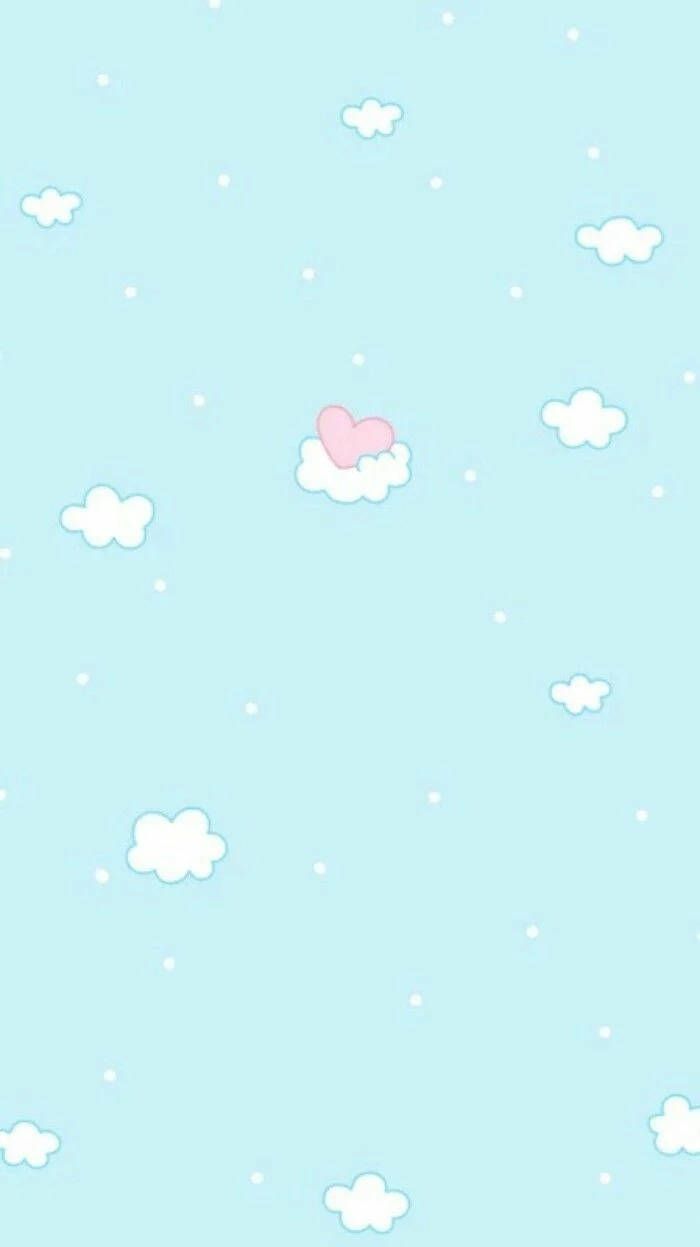 Cute Pastel Blue Aesthetic Clouds