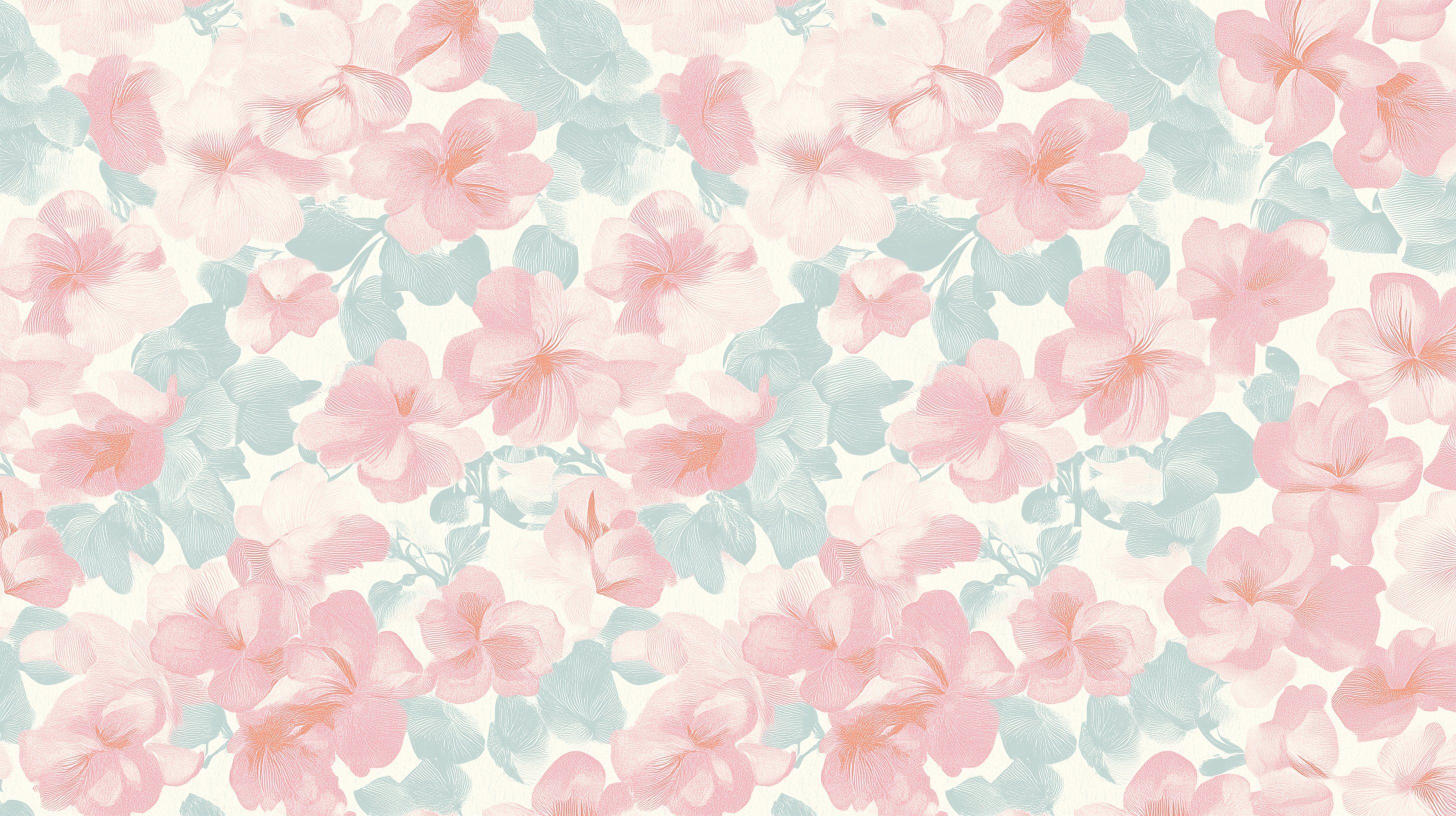 Aesthetic Coquette Flower Pattern