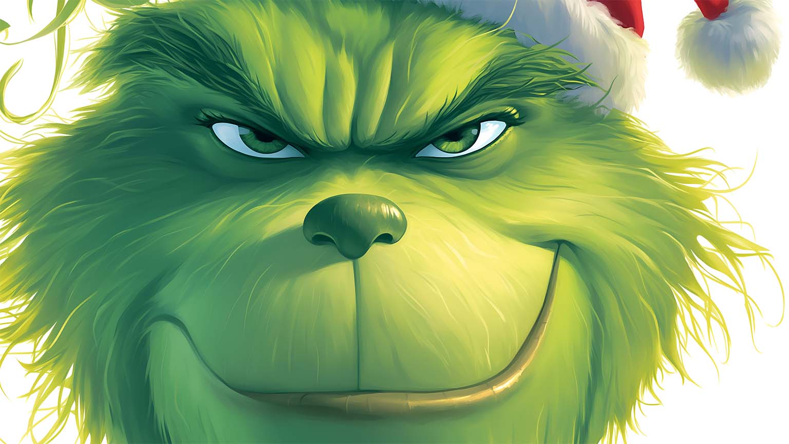 Grinch Christmas Smirk Desktop