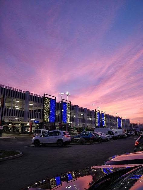 Pink, Miami, night, purple, sky