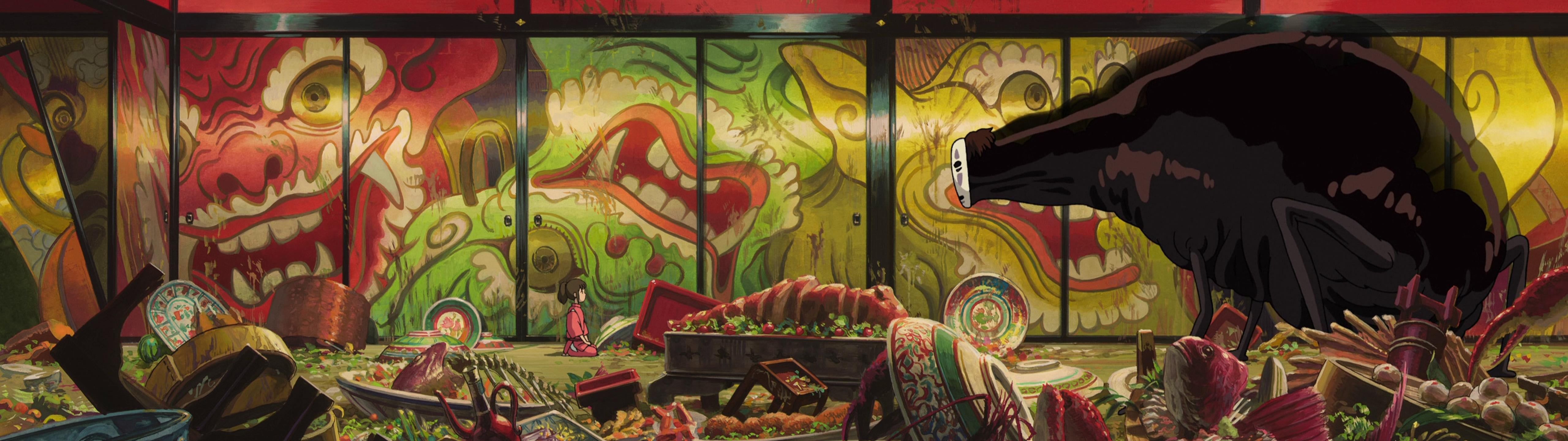 Super Ultra Wide Studio Ghibli wallpaper