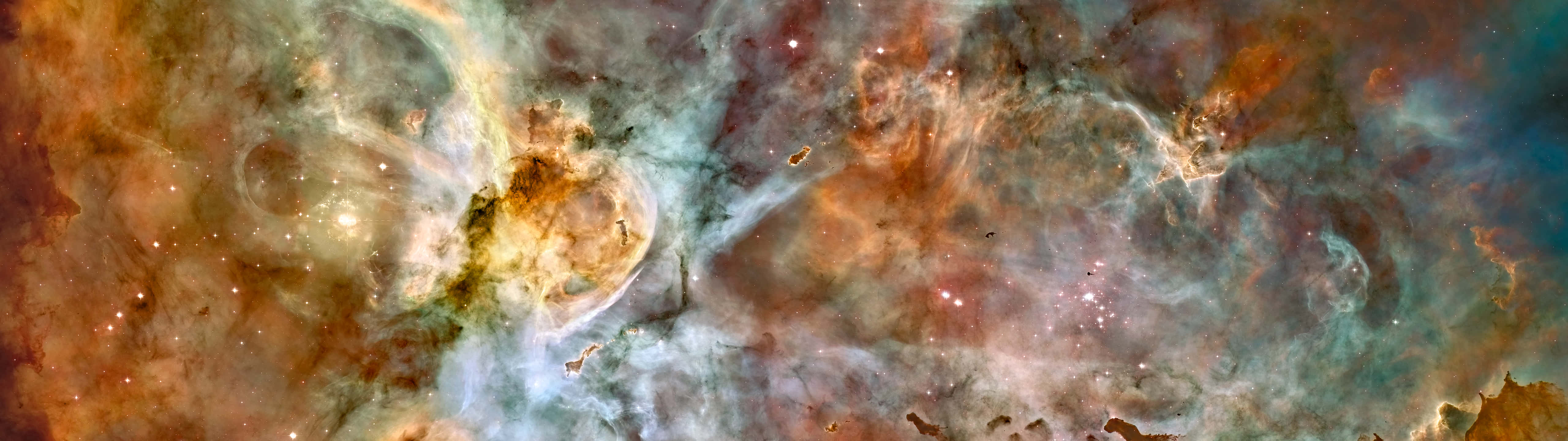 Download Galaxy 5120x1440 Dual Screen Wallpaper