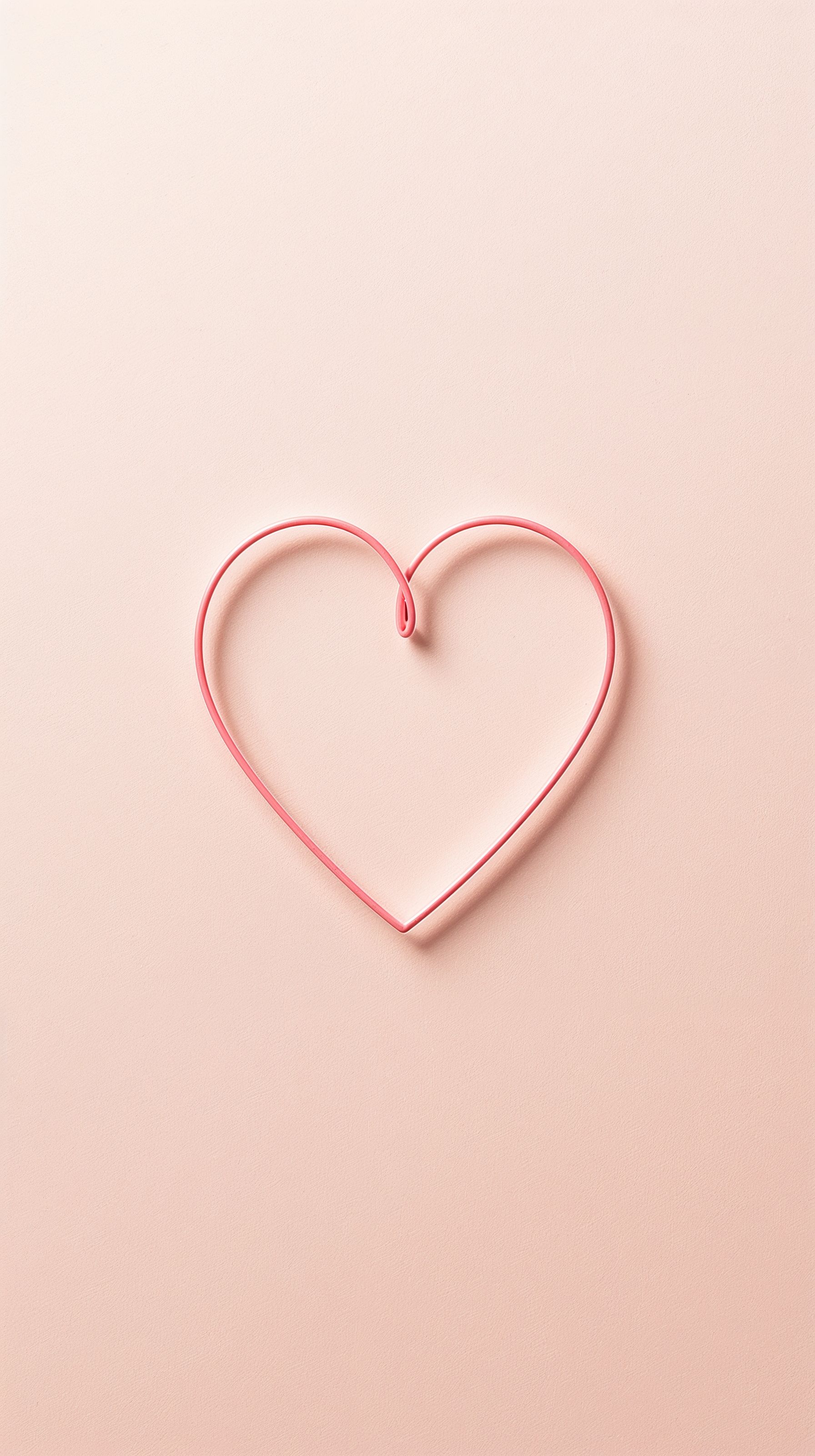 Cute Pink Heart Aesthetic Wallpaper for Phone