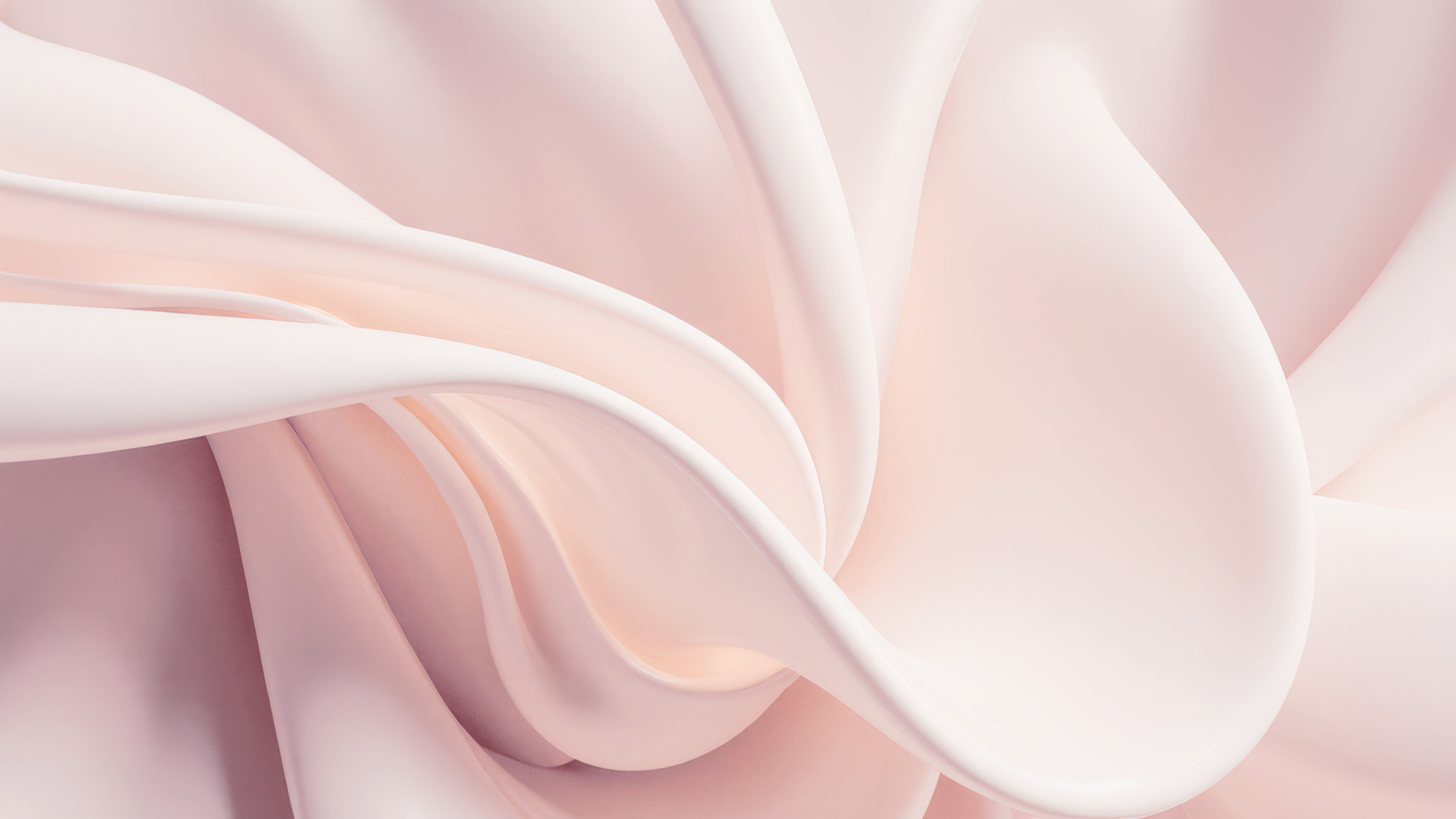 Abstract silk in pastel pink Aesthetic Wallpaper 4K for Desktop