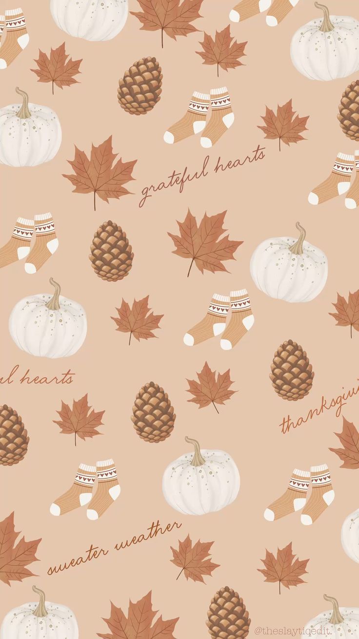 Thanksgiving wallpaper, fall leaves wallpaper, autumn aesthetic wallpaper. Thanksgiving wallpaper for ipad, Fall aesthetic wallpaper