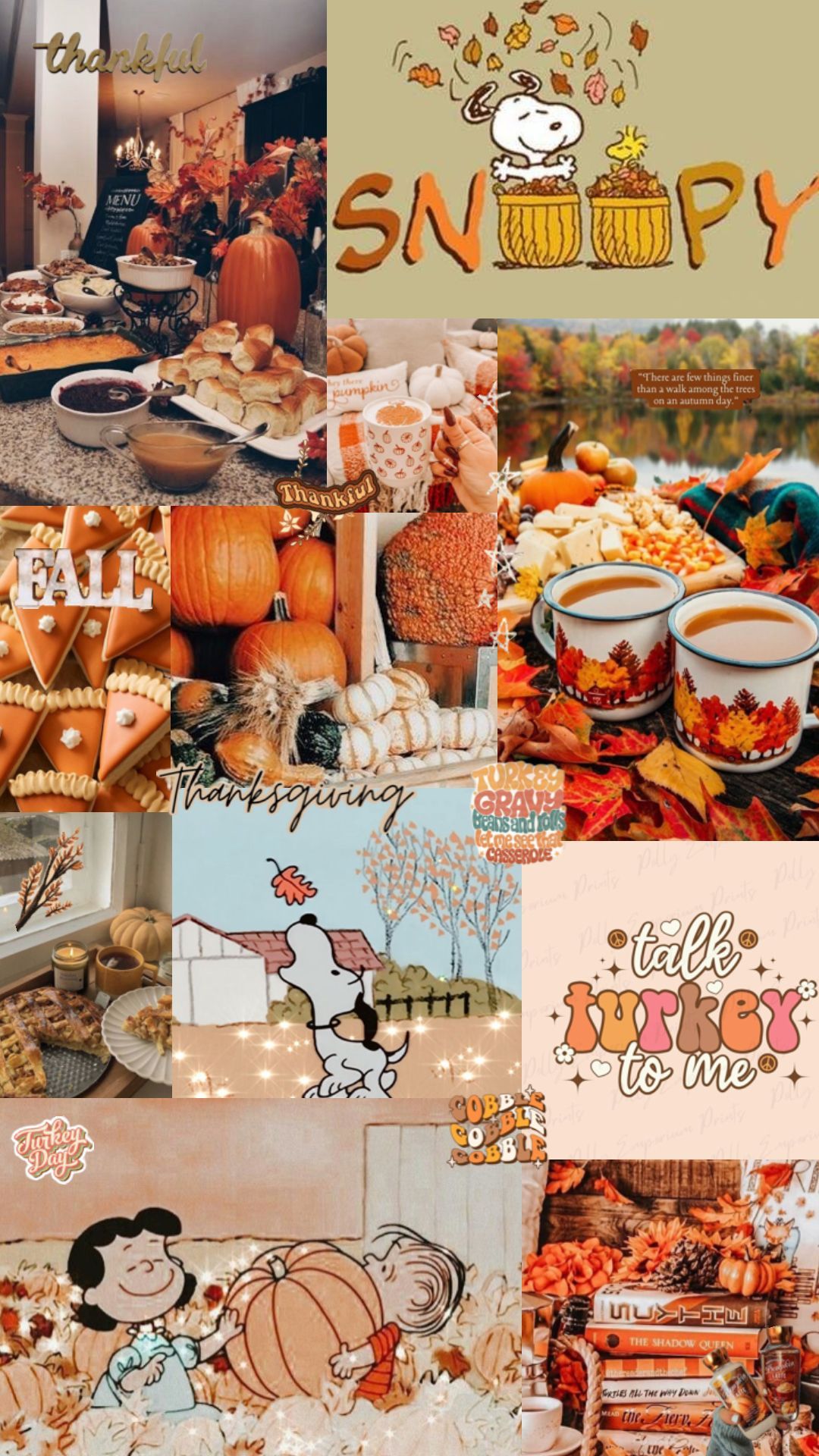 Cute Preppy Thanksgiving Wallpaper