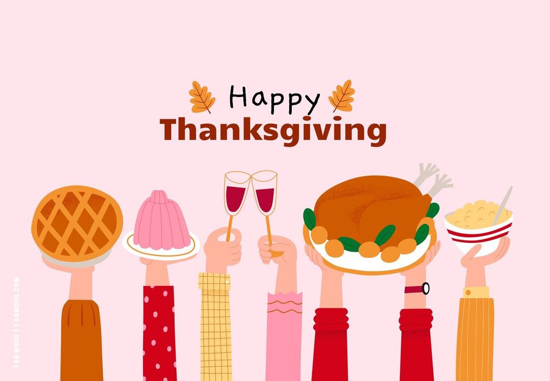 Thanksgiving Wallpaper for Desktop & Laptop Delight : Cute Pink Thanksgiving Wallpaper. Colour + Mood + Style Inspiration