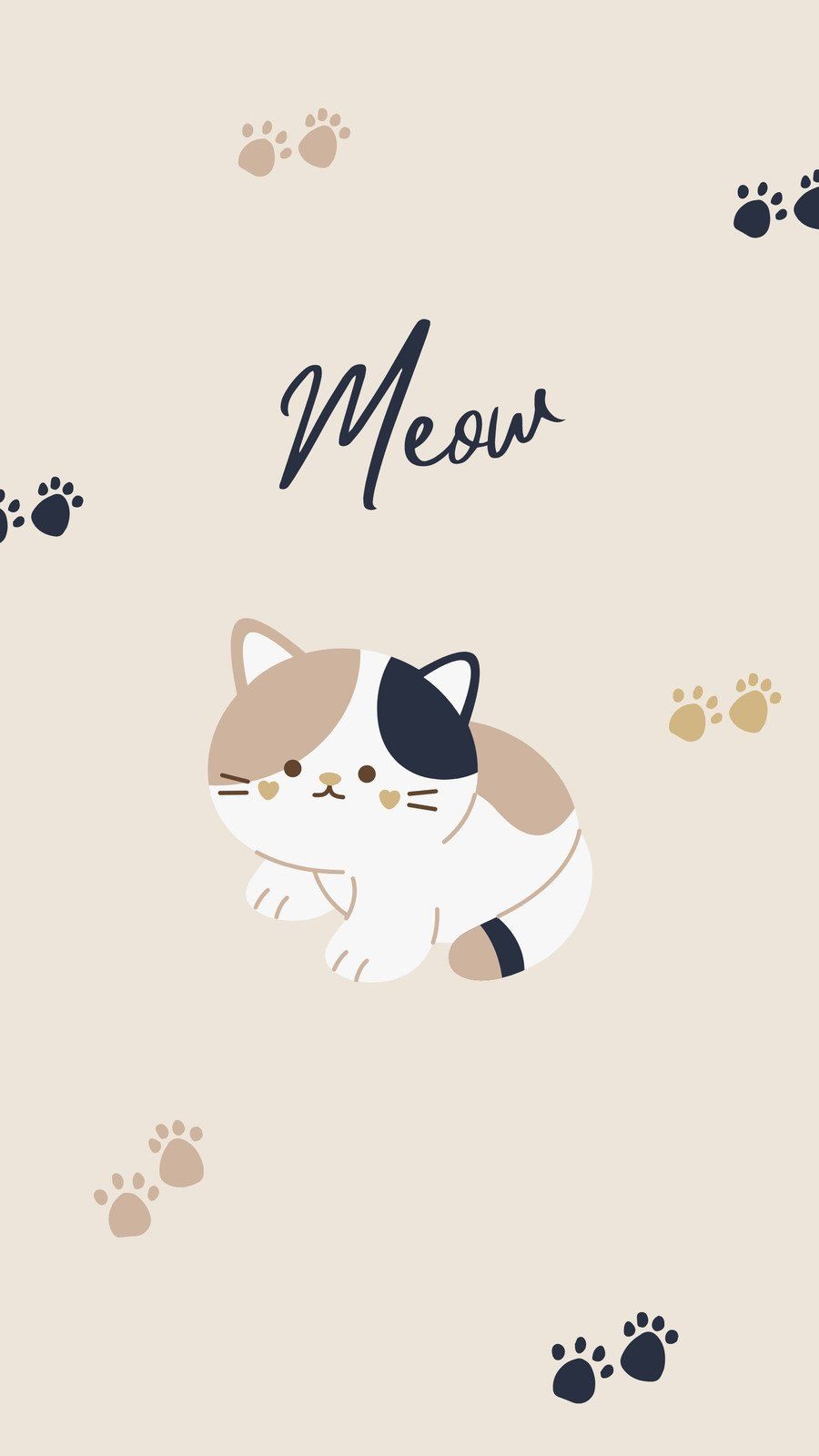Funny Cat Face Wallpaper