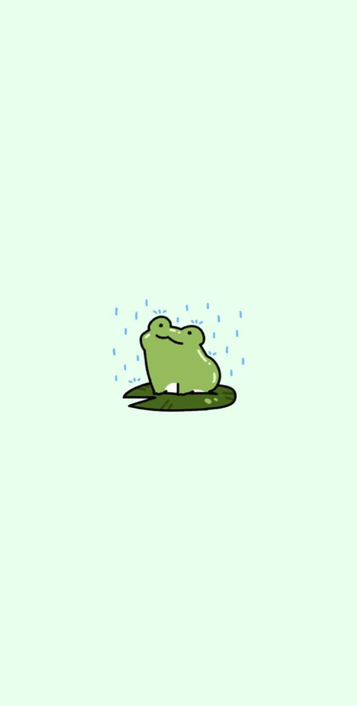 Download Cute Frog Cartooni Phone Wallpaper