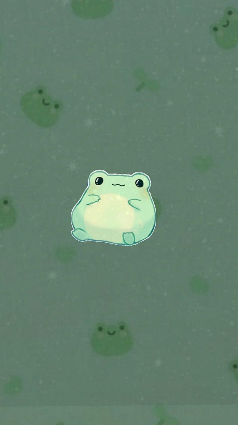 Frog <3. Frog, Cute simple, iphone cute, Cartoon Frog, HD phone wallpaper