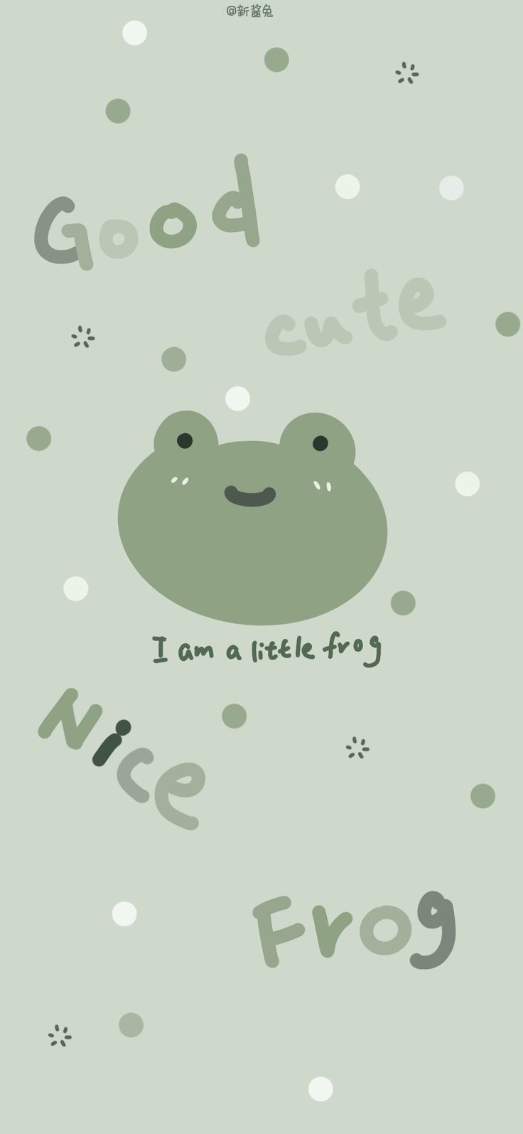 Sage green frog wallpaper. Cute wallpaper green aesthetic frog, Pastel frog wallpaper, Kawaii wallpaper