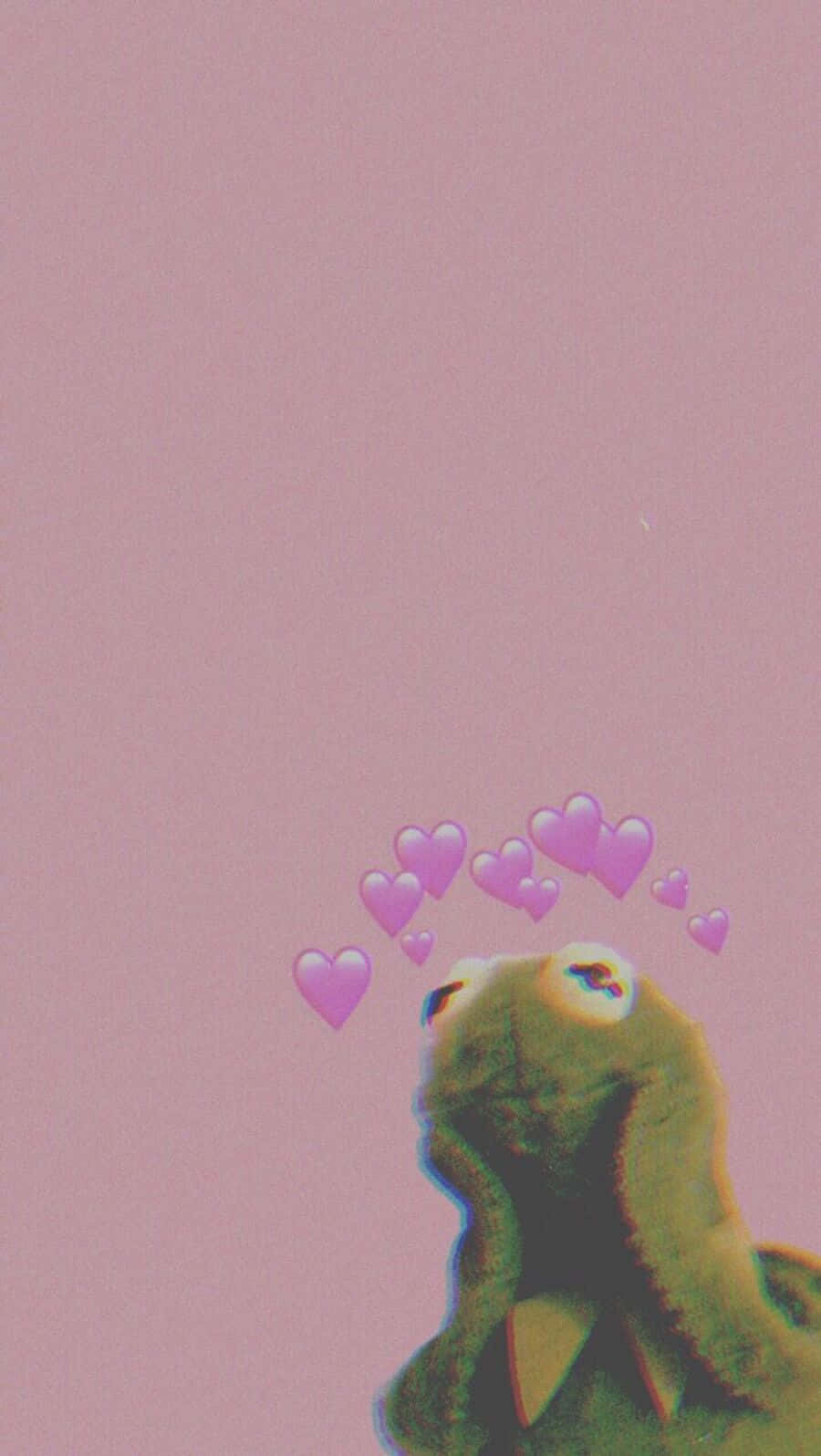 Download Vibrant Aesthetic Frog Wallpaper