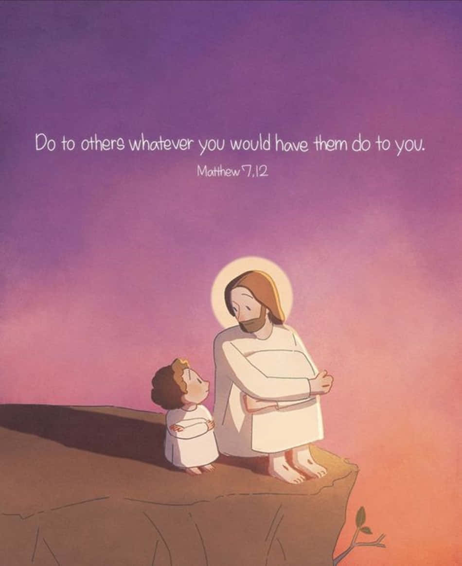 Download Aesthetic Jesus Peace & Love Wallpaper