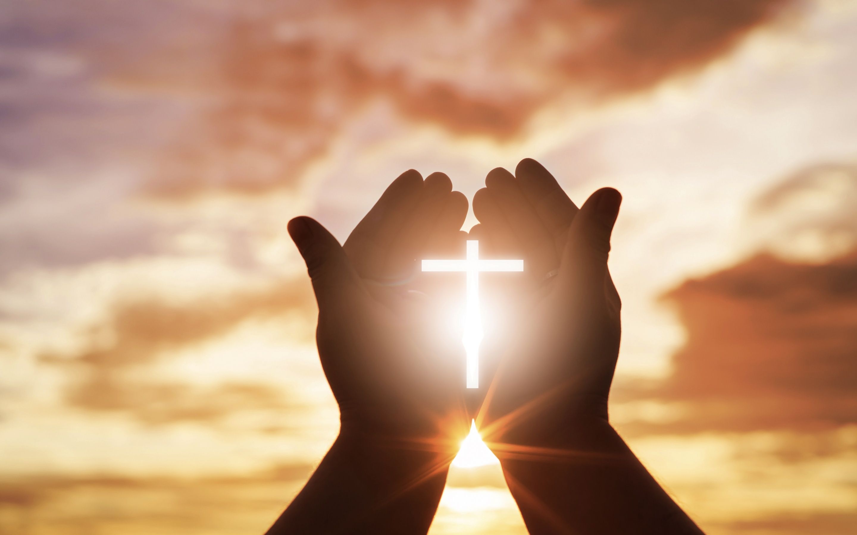 Christian cross Wallpaper 4K, Sunlight, Jesus Cross, Faith