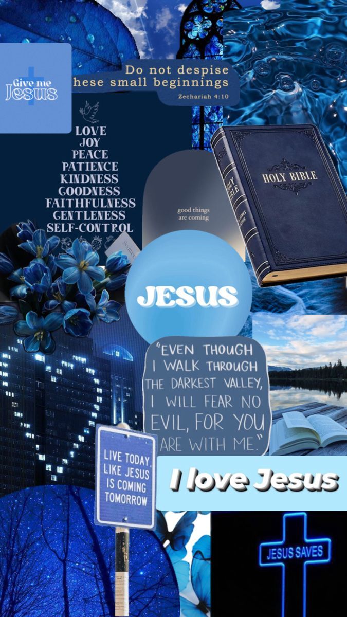 Jesus Blue Wallpaper