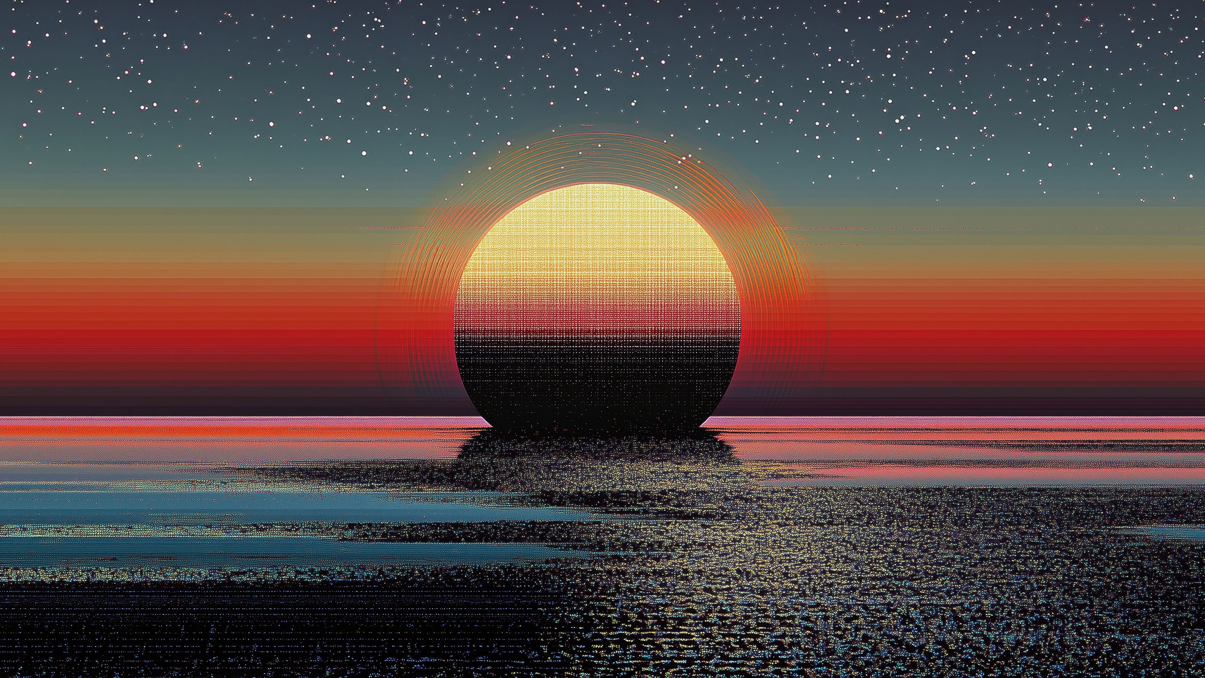 Retro aesthetic Wallpaper 4K, Colorful patterns