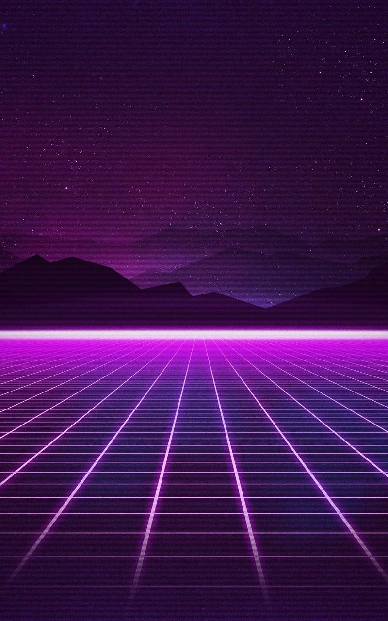 Purple Vaporwave Wallpaper