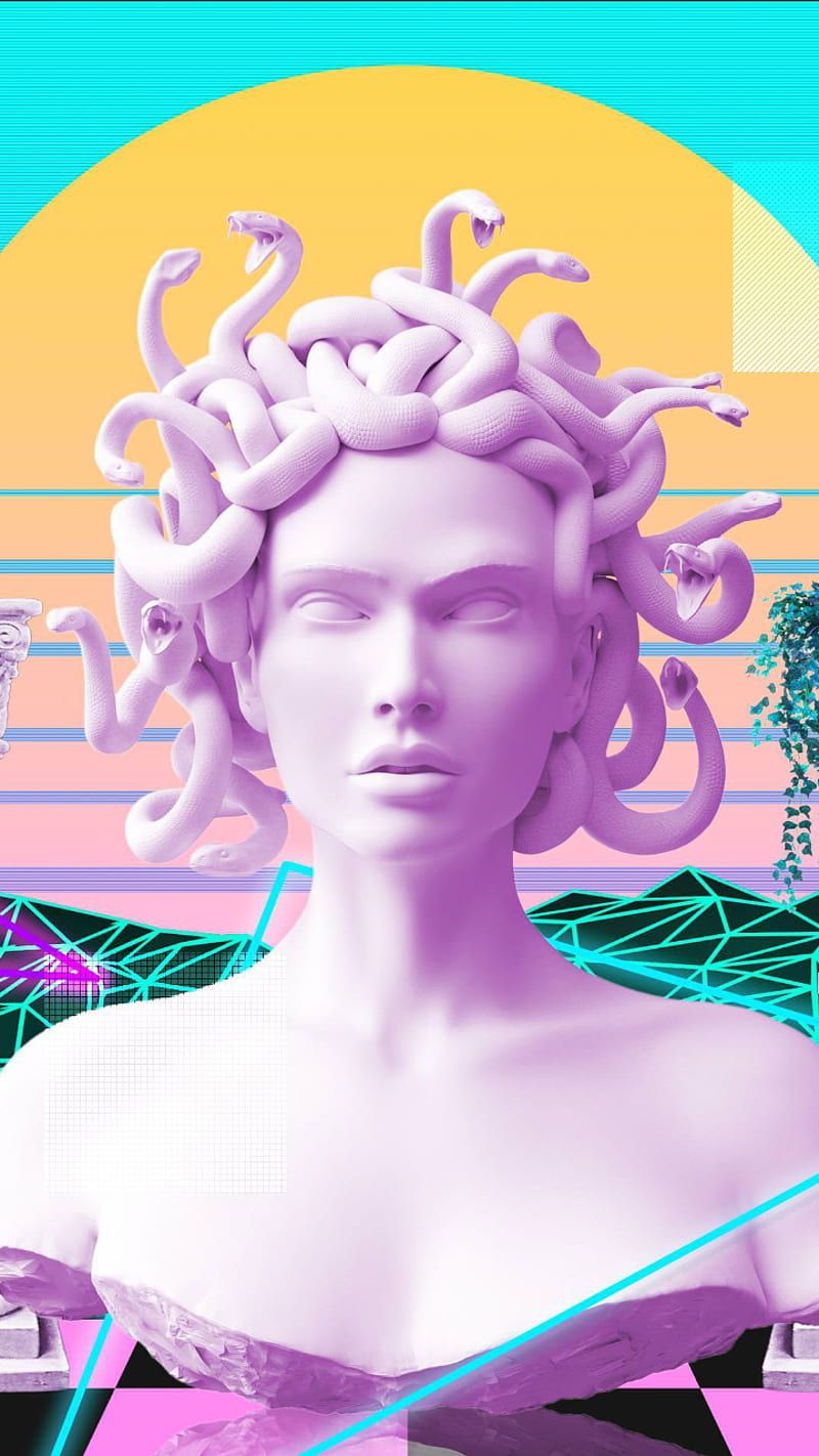 V A P O R W A V E aesthetic, vaporwave, HD phone wallpaper