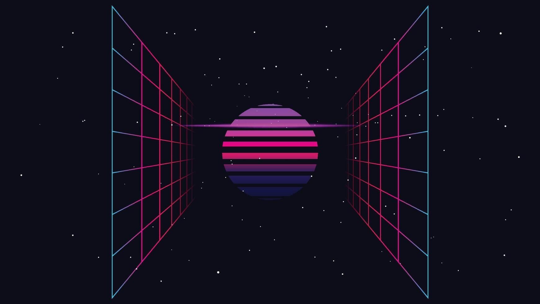 90s aesthetic vaporwave background wallpaper. geometric 90s retro background wallpaper illustration