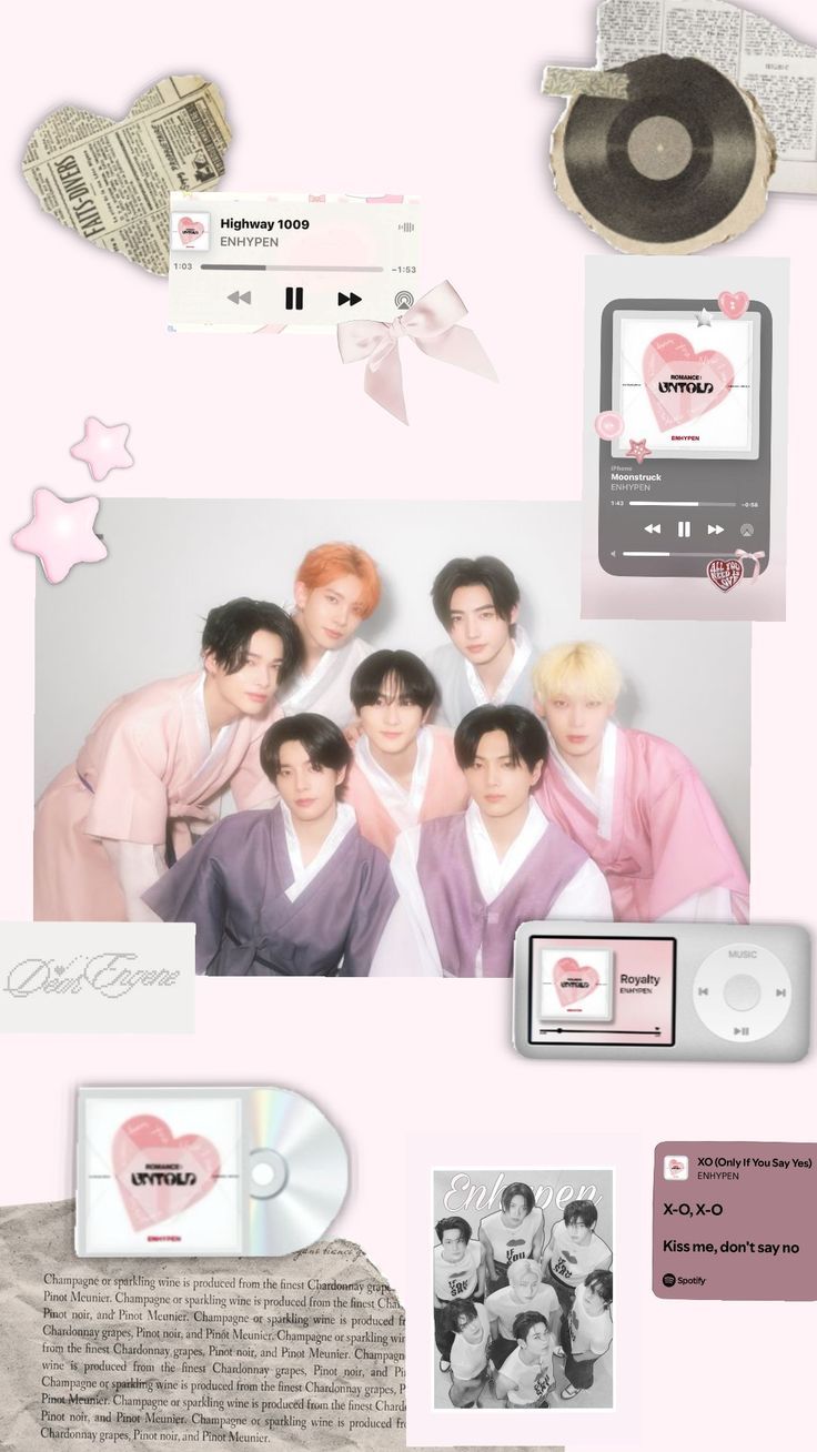 enhypen #aesthetic #enhypenwallpaper #pink