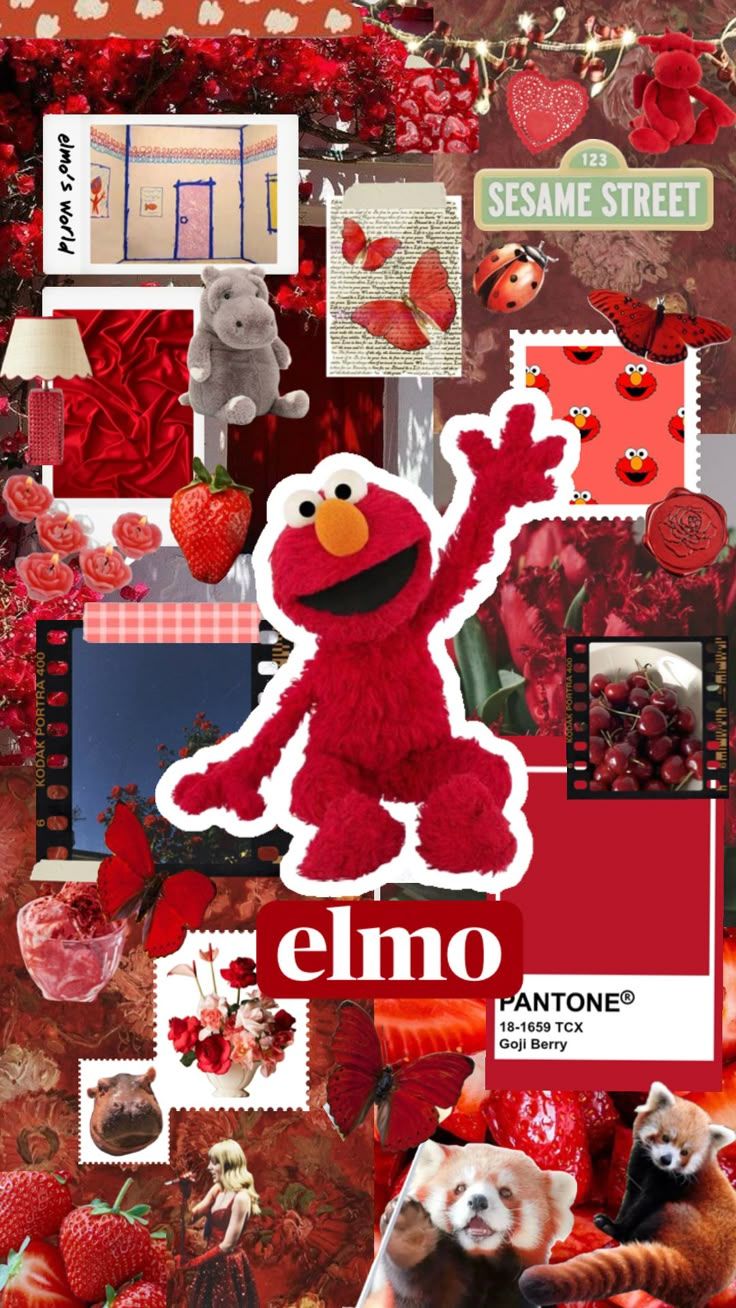 elmo! ♥️ #elmo #sesamestreet #wallpaper #tv #vibes #inspiration