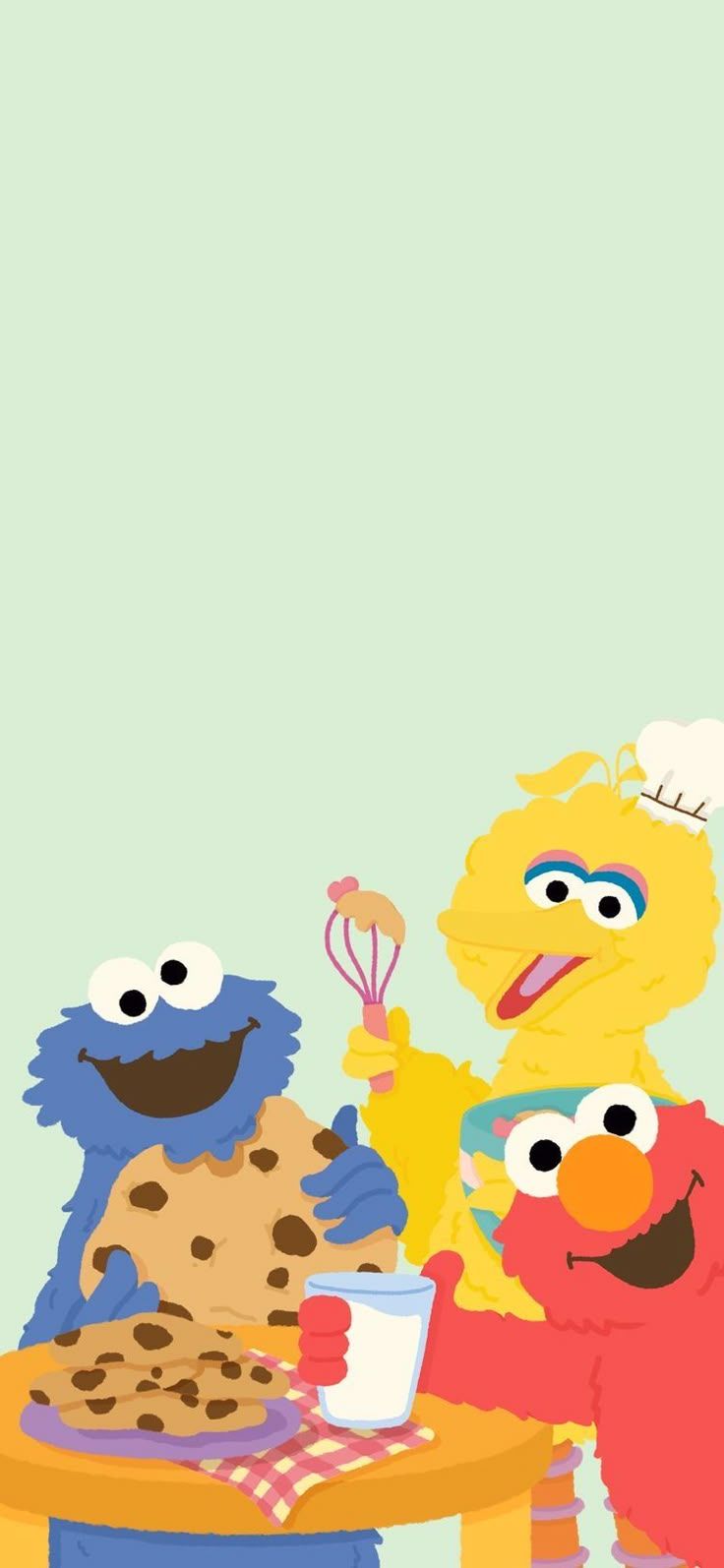 Sesame street background. Elmo wallpaper aesthetic, Cookie monster wallpaper, Sesame street wallpaper
