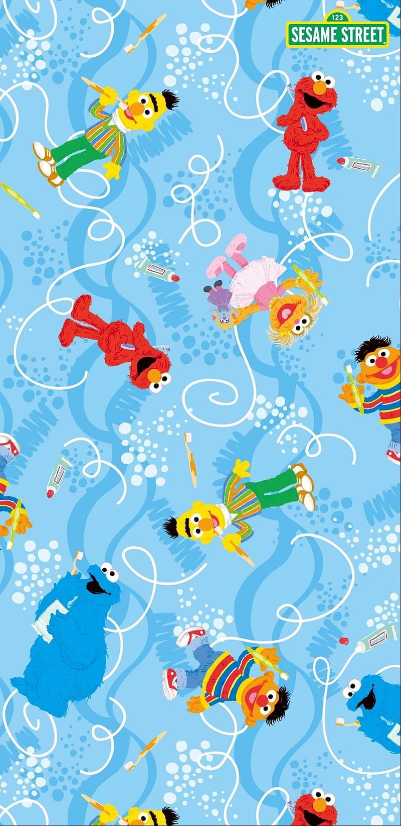 Sesame Street, cookie monster, cute, elmo, HD phone wallpaper