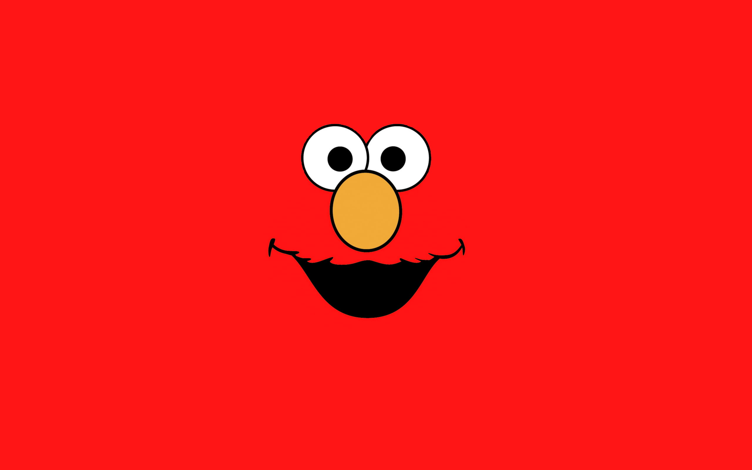 Sesame Street Elmo illustration, Sesame Street, minimalism, Elmo HD wallpaper