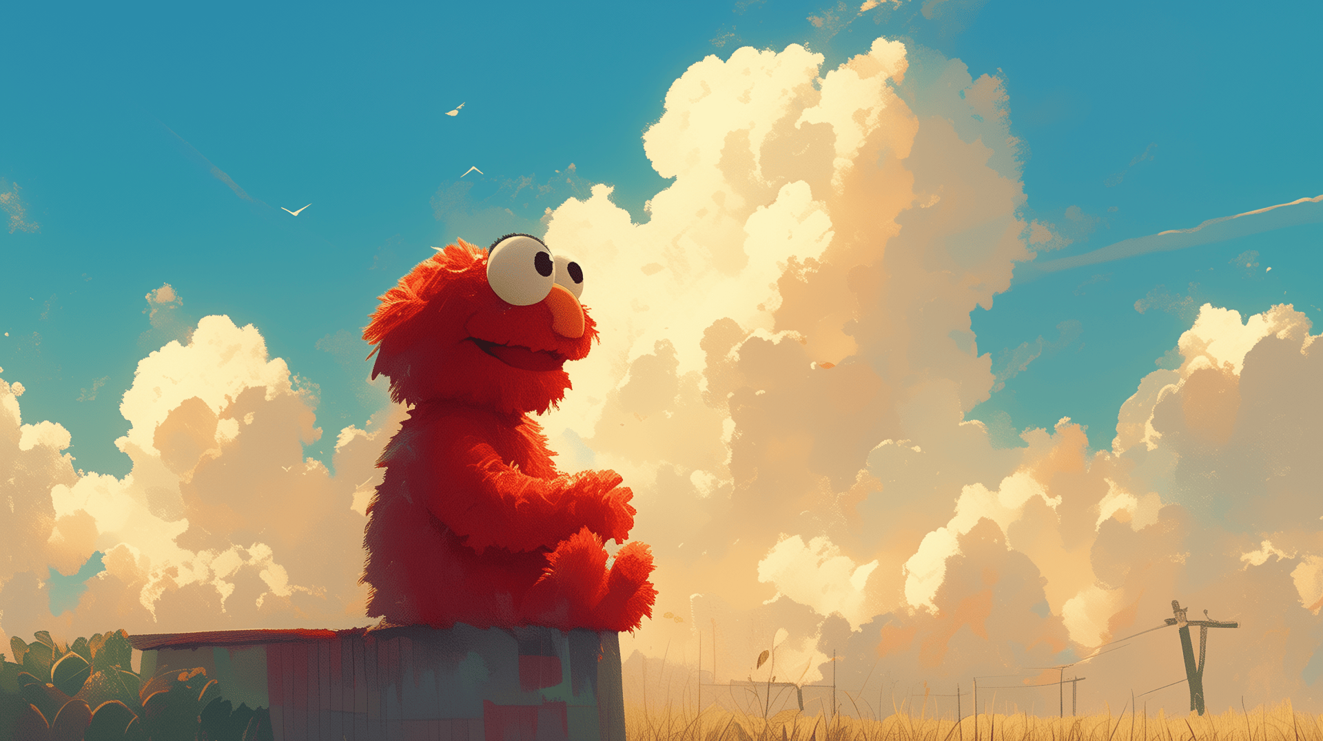 Elmo Wallpaper Street HD Desktop Background