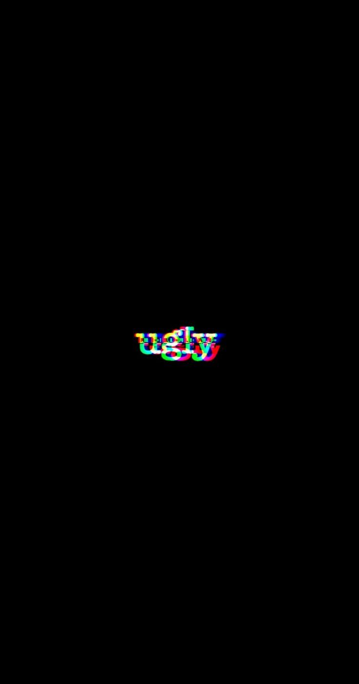 Black aesthetic ugly wallpaper