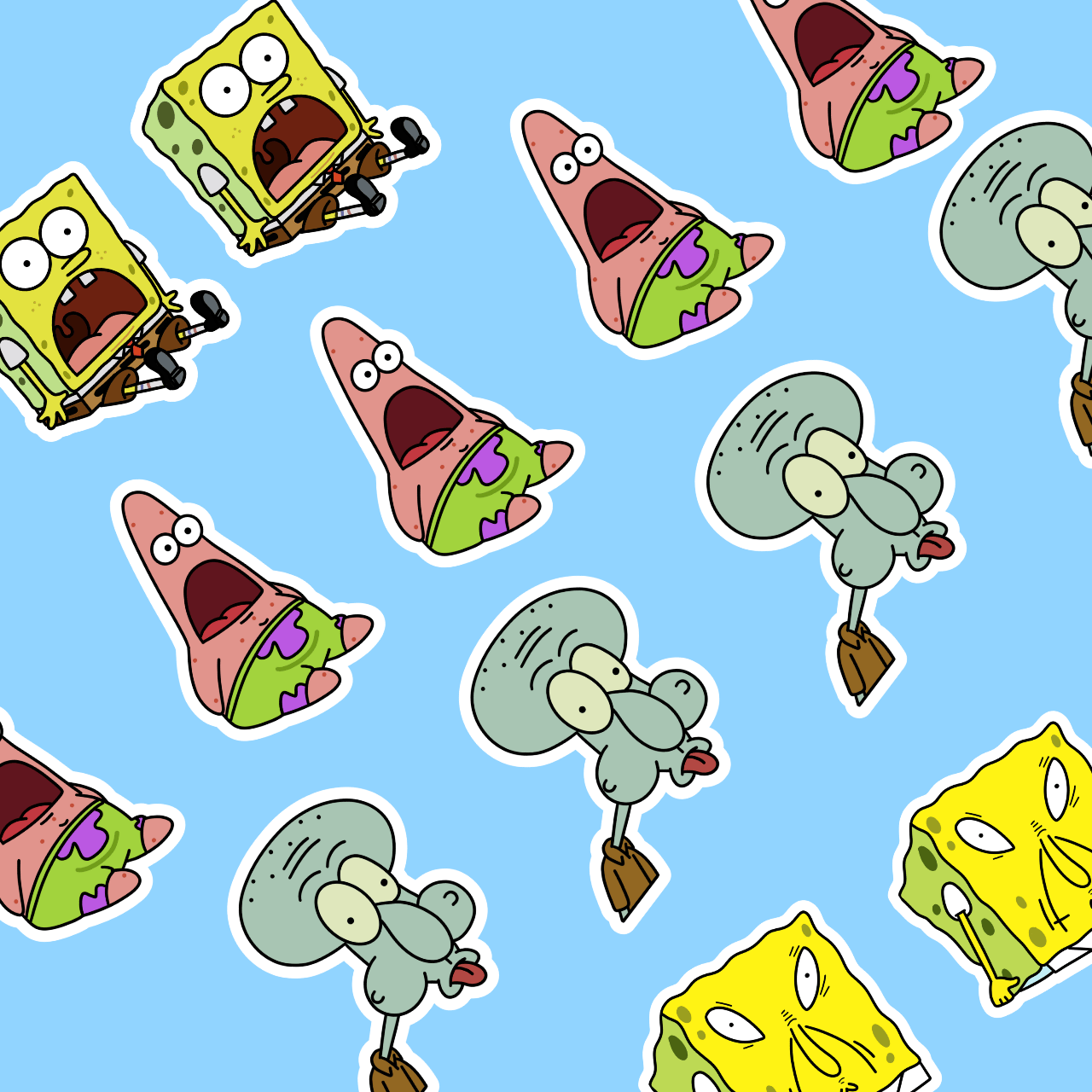 The Ugly Spongebob Squarepants Stickers