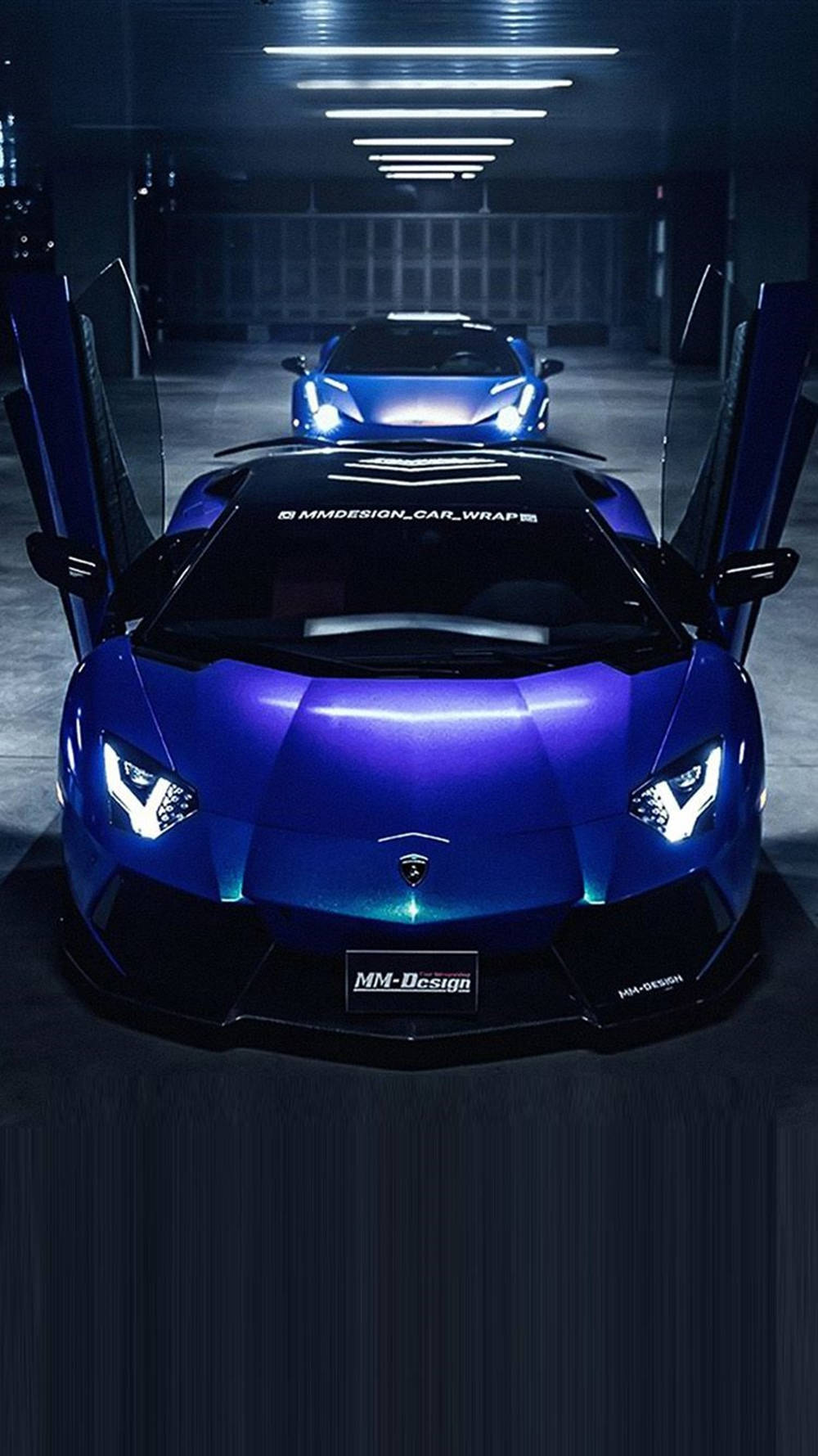 Download Lamborghini iPhone Blue Aesthetic Cars Wallpaper