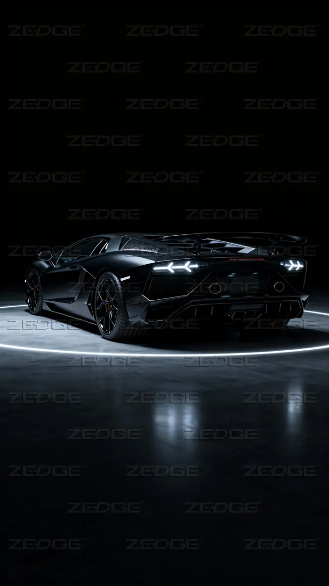Black Lamborghini Supercar