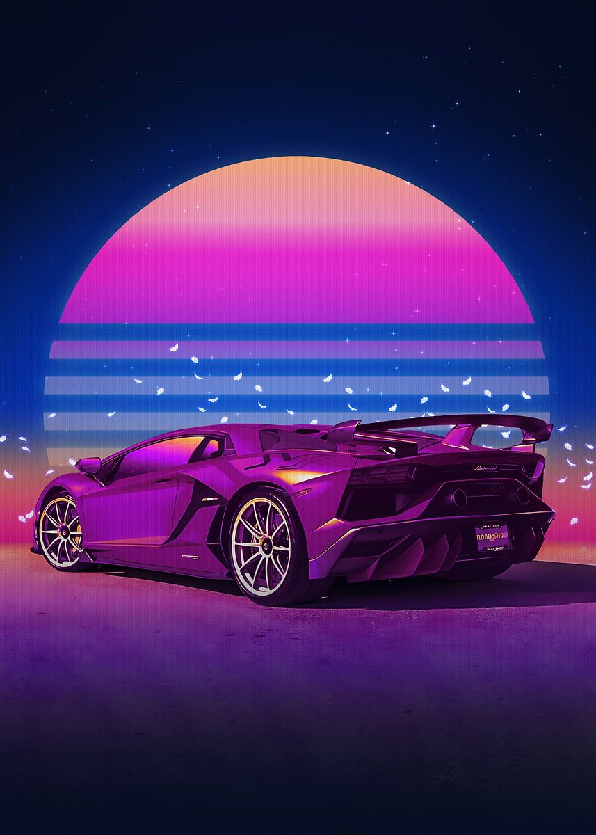 Lamborghini Aventador SVJ' Poster, picture, metal print, paint