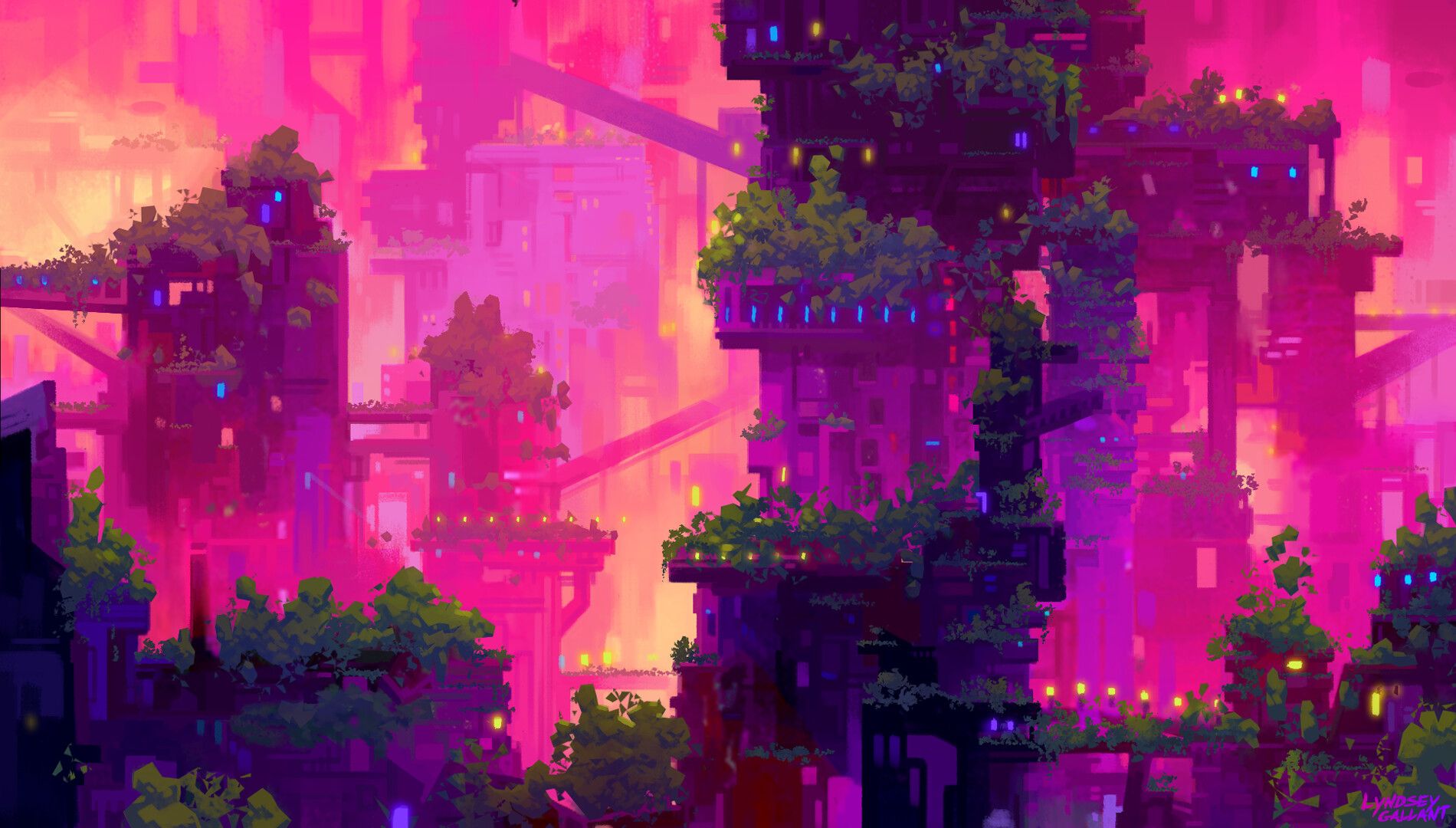 Solarpunk Cityscape