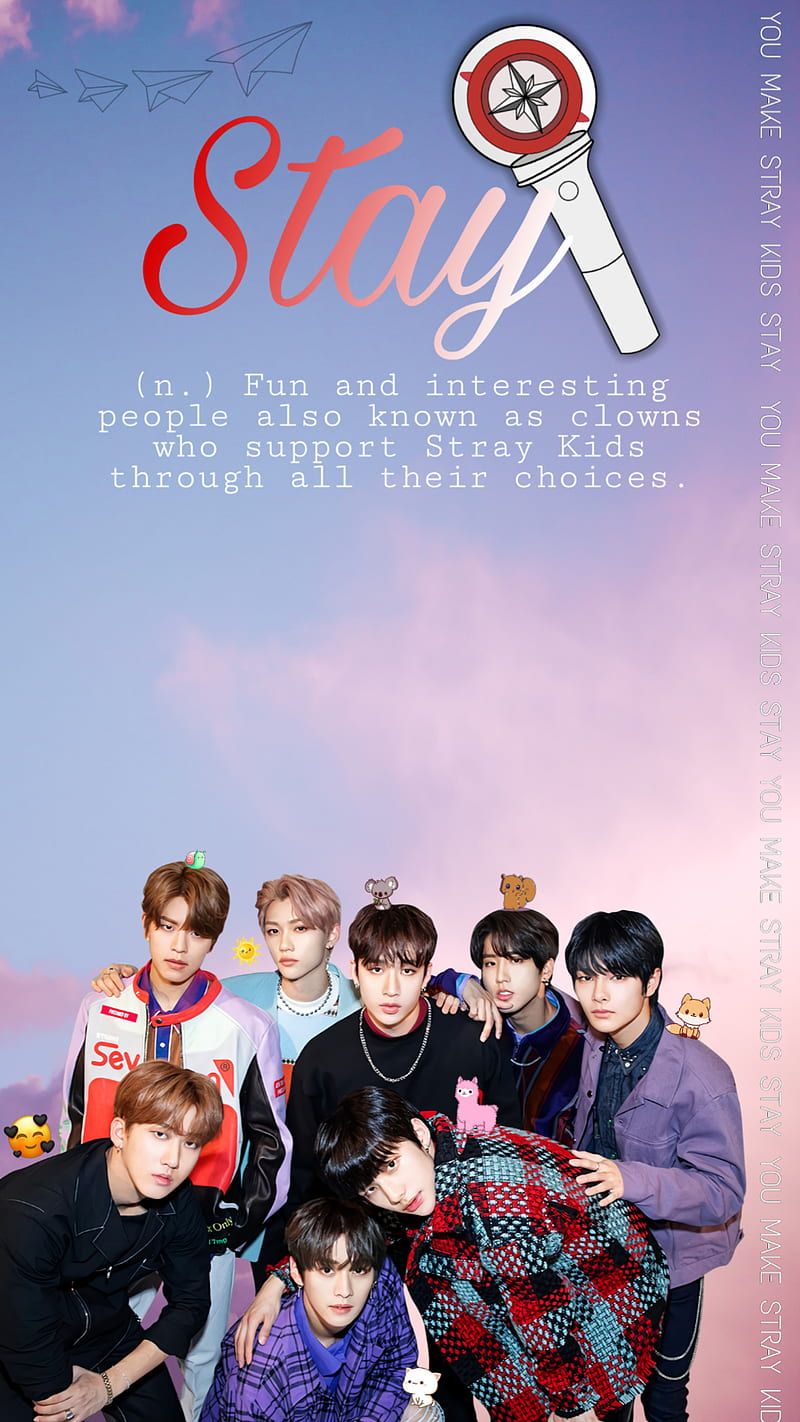 SKZ Stay, aesthetic, cute, light stick, sky, stays, stray kids, HD phone wallpaper