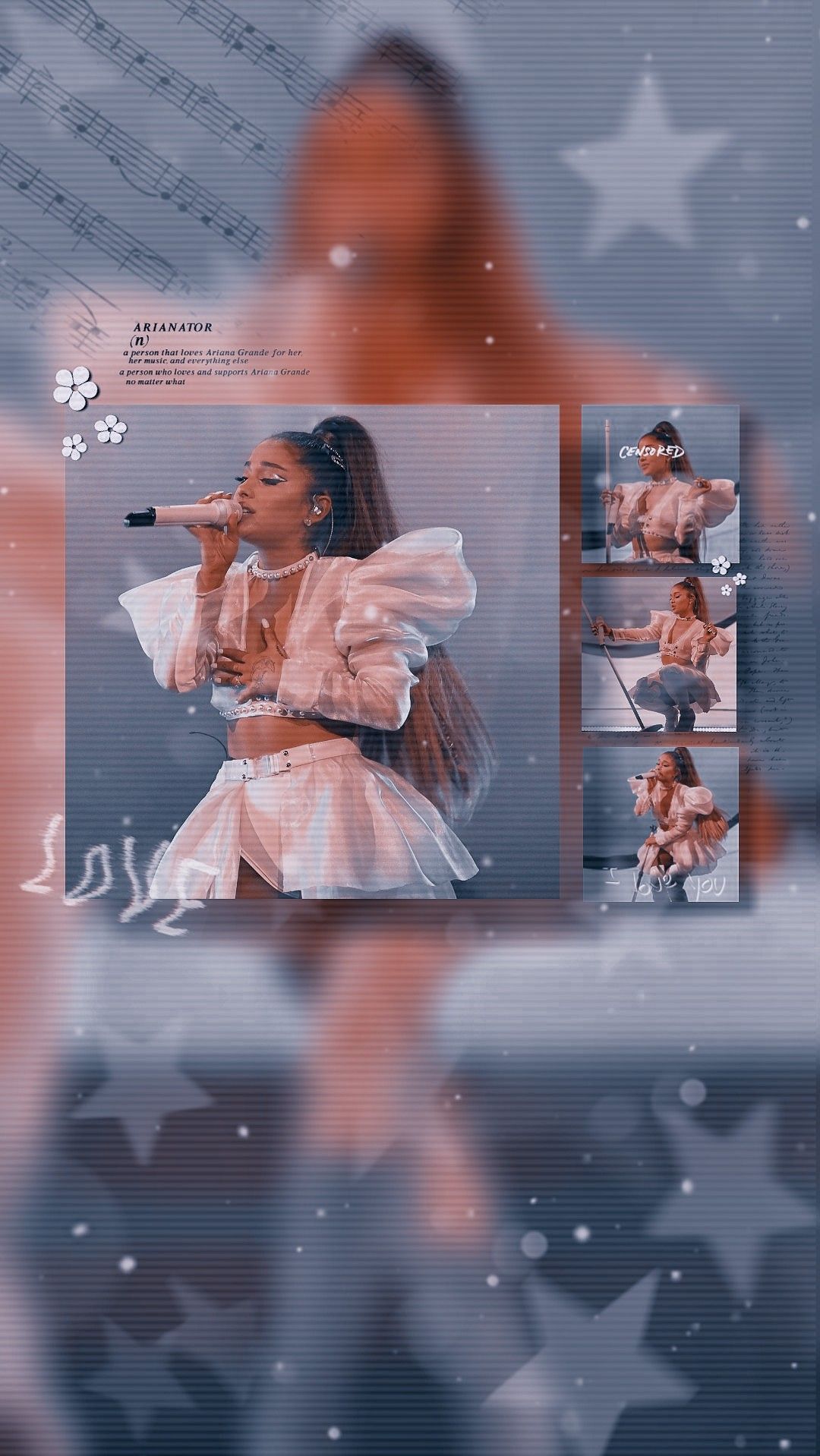 Ariana Grande in a white dress singing on stage - Ariana Grande