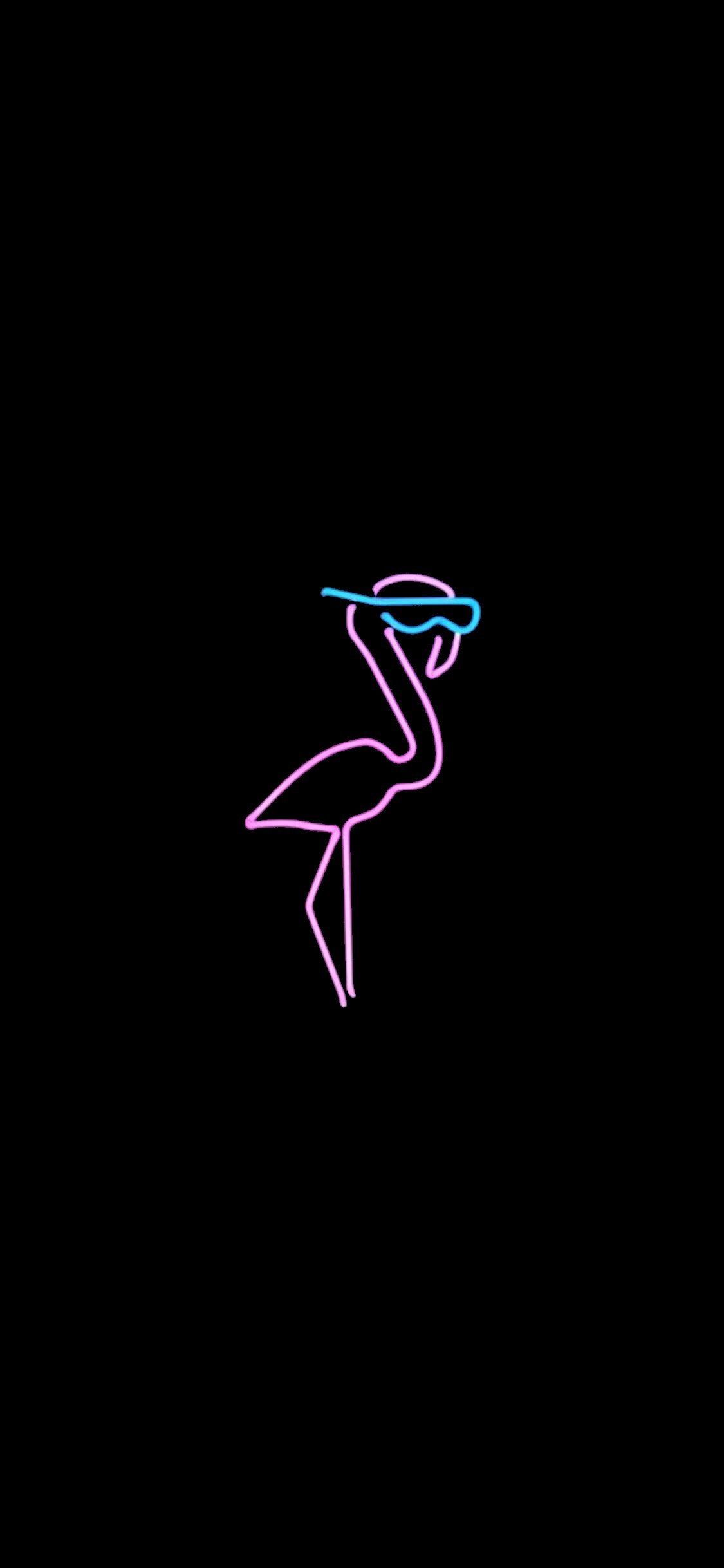 Chill Flamingo Neon Pink