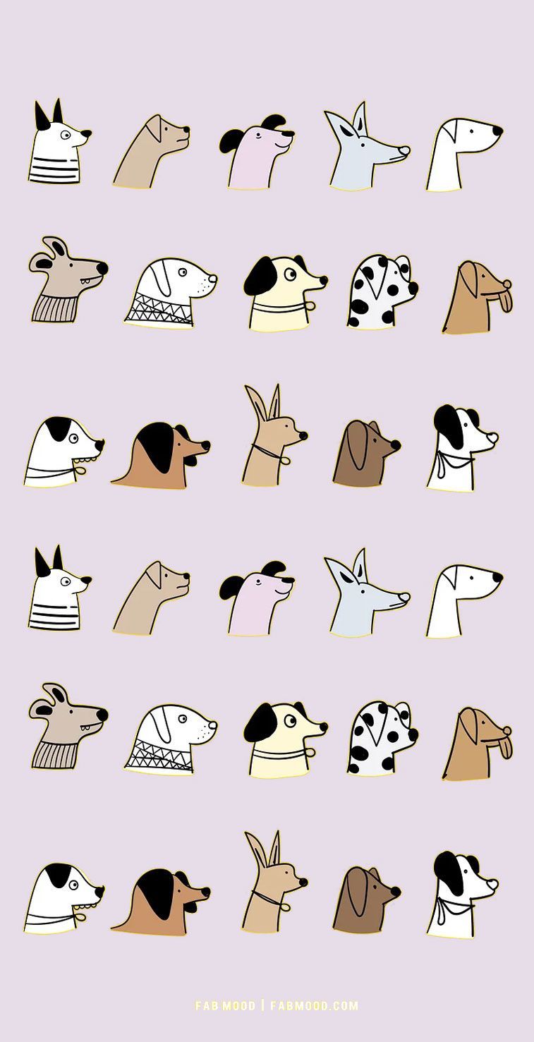 A free set of 12 dog phone wallpapers for you to download! - Puppy, cute iPhone