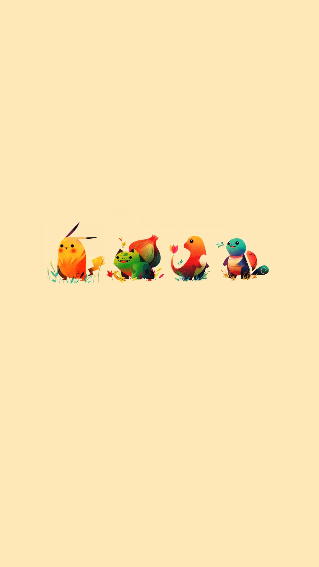 IPhone wallpaper with a group of cartoon birds. - Pikachu, Pokemon