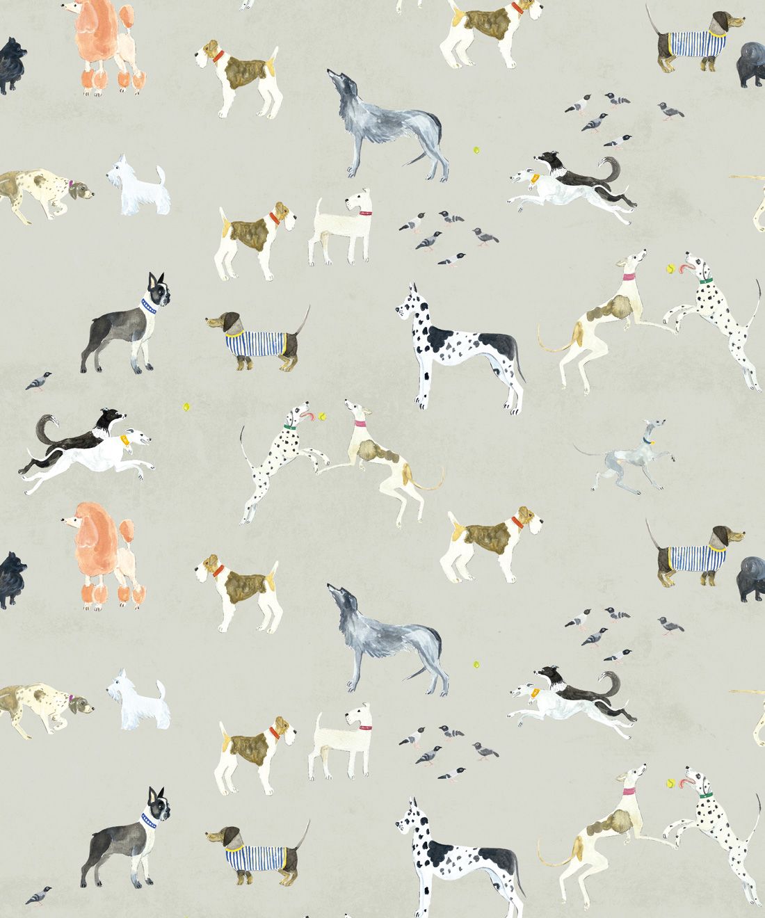 A pattern of dogs on the wall - Dog