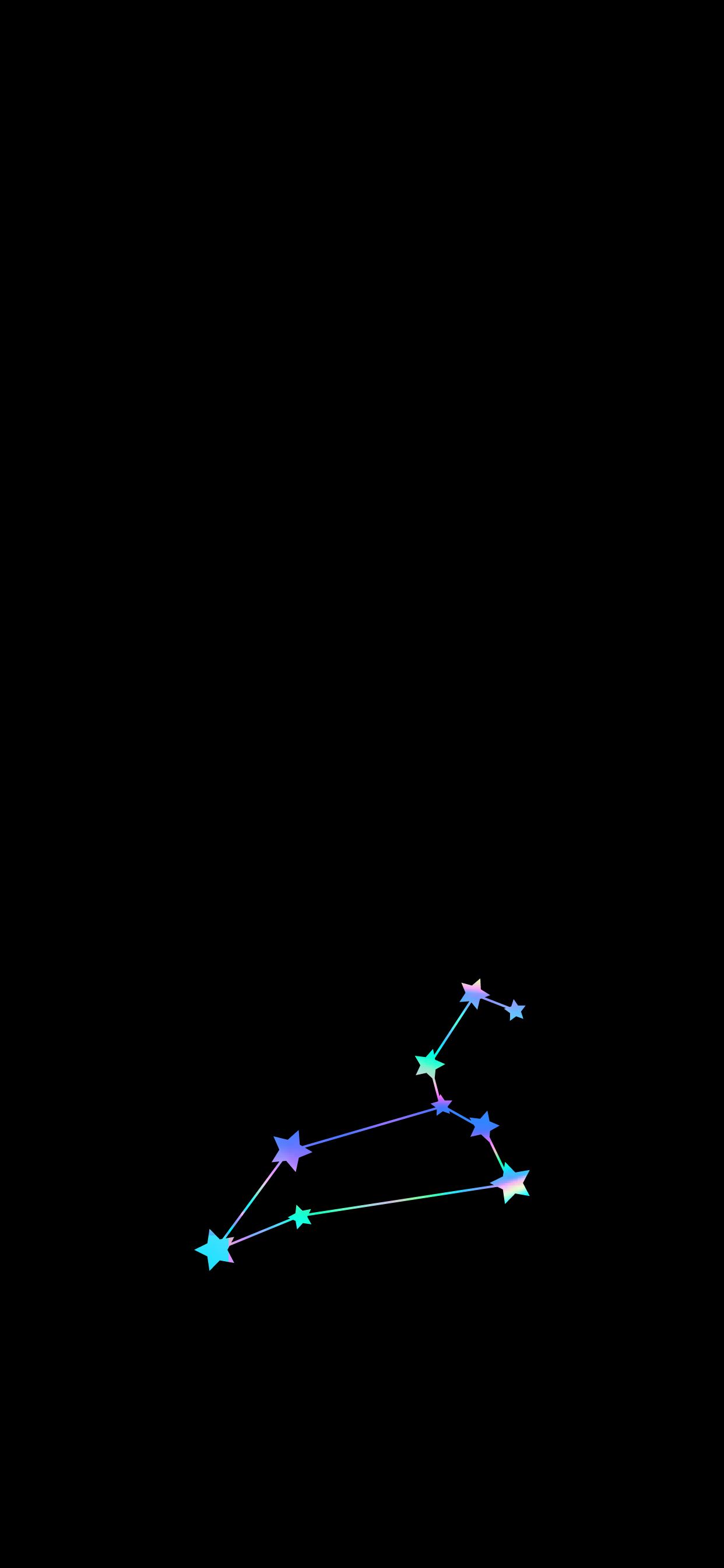 Black Leo Constellation iPhone Wallpaper