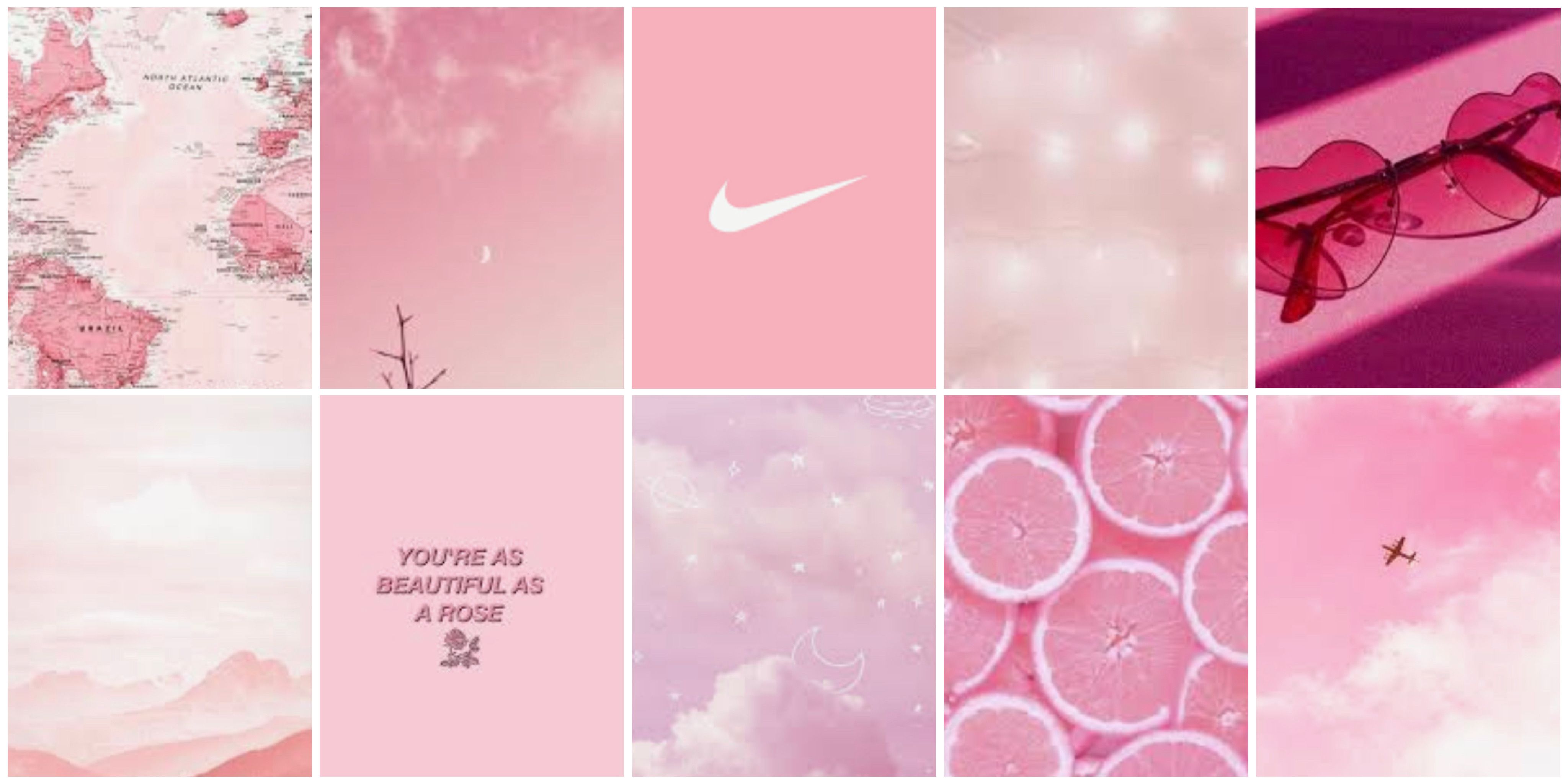 wallpaper pink preppy aesthetic image