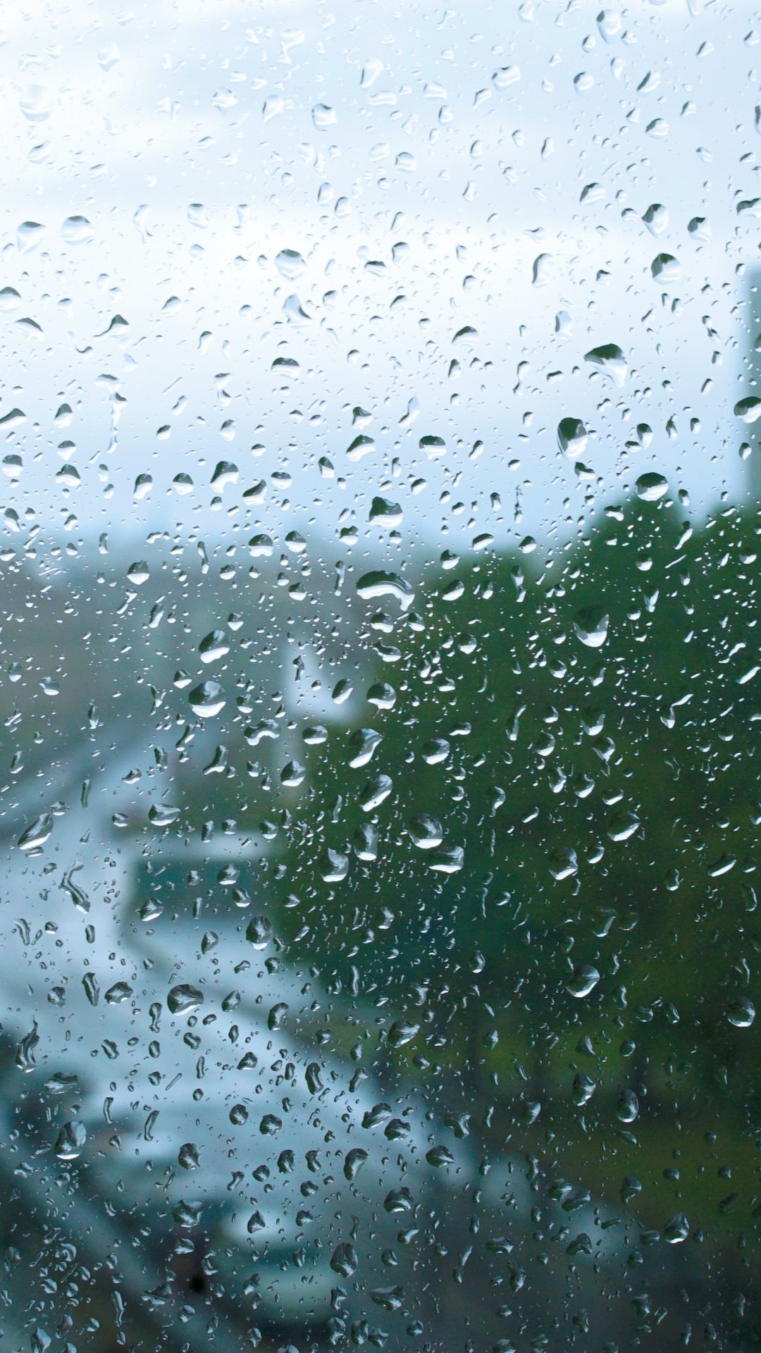 Raindrops on the glass iPhone 6 wallpaper - Rain