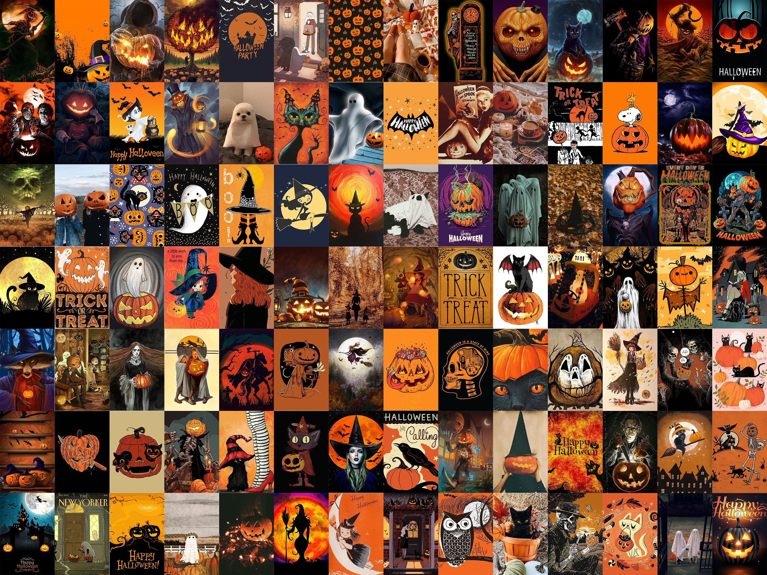 PCS Halloween Wall Collage Kit Autumn & Halloween