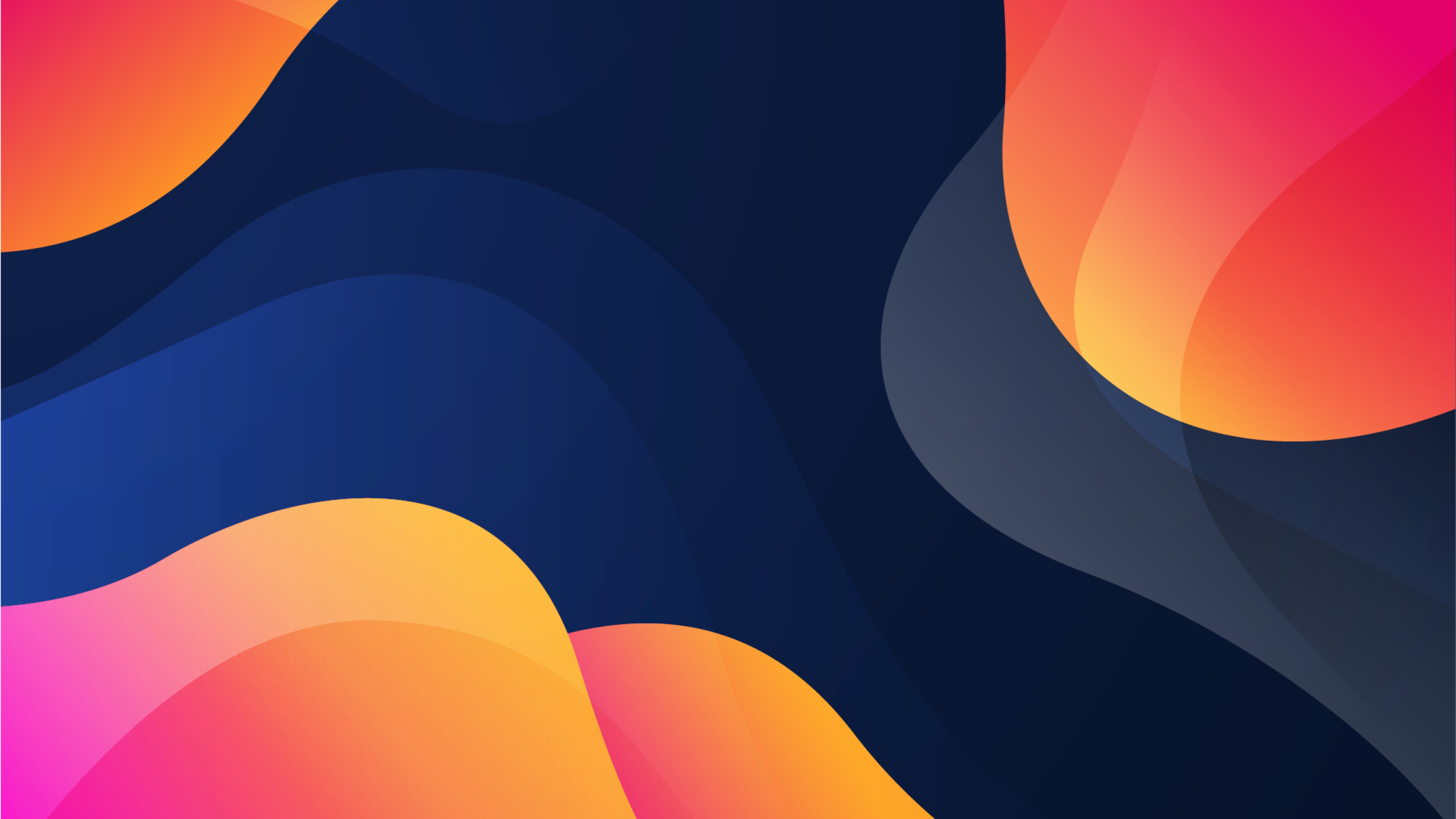 A colorful abstract background with orange, yellow and blue - Abstract, minimalist