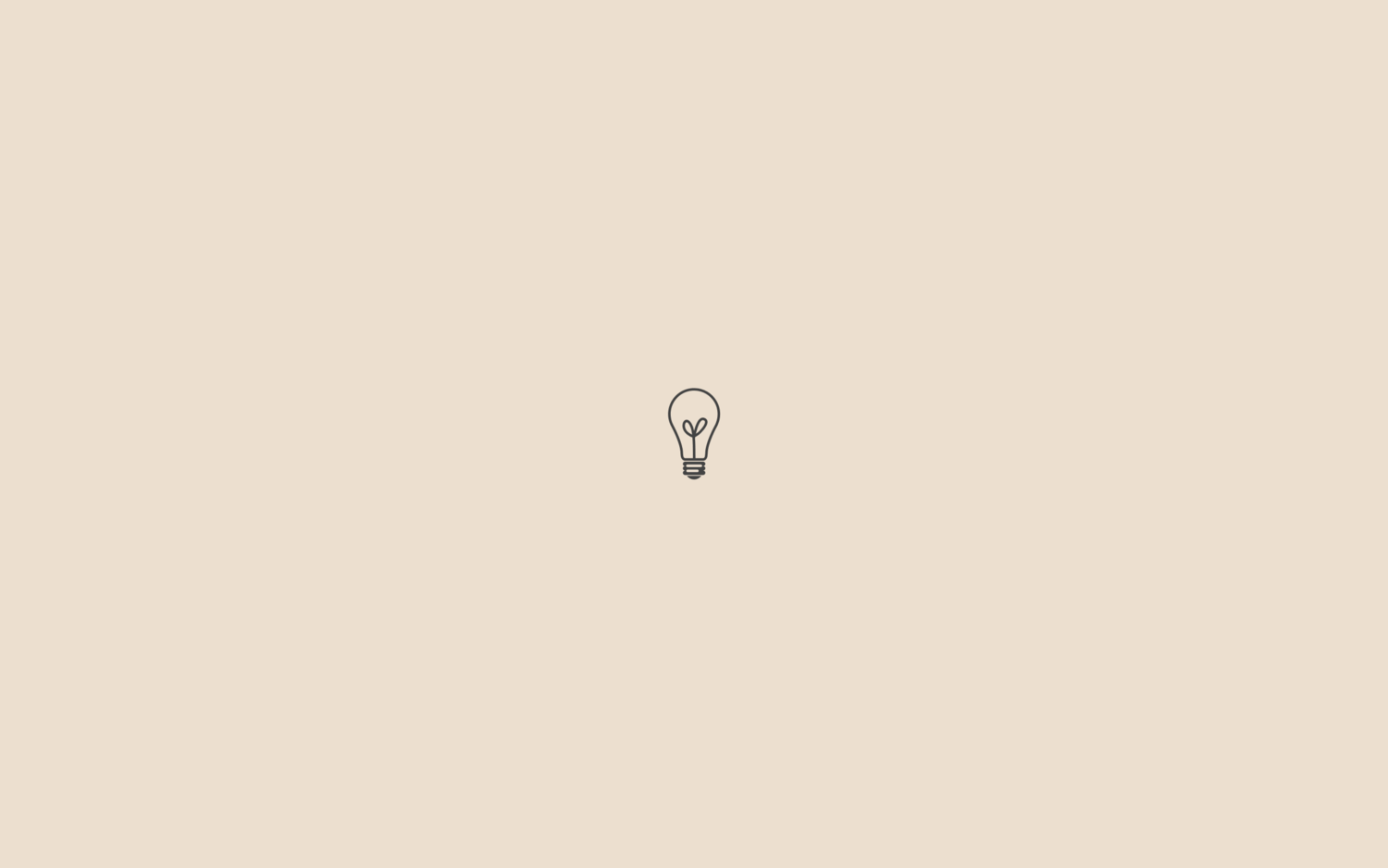 A small light bulb is shown on the wall - Minimalist, simple, computer