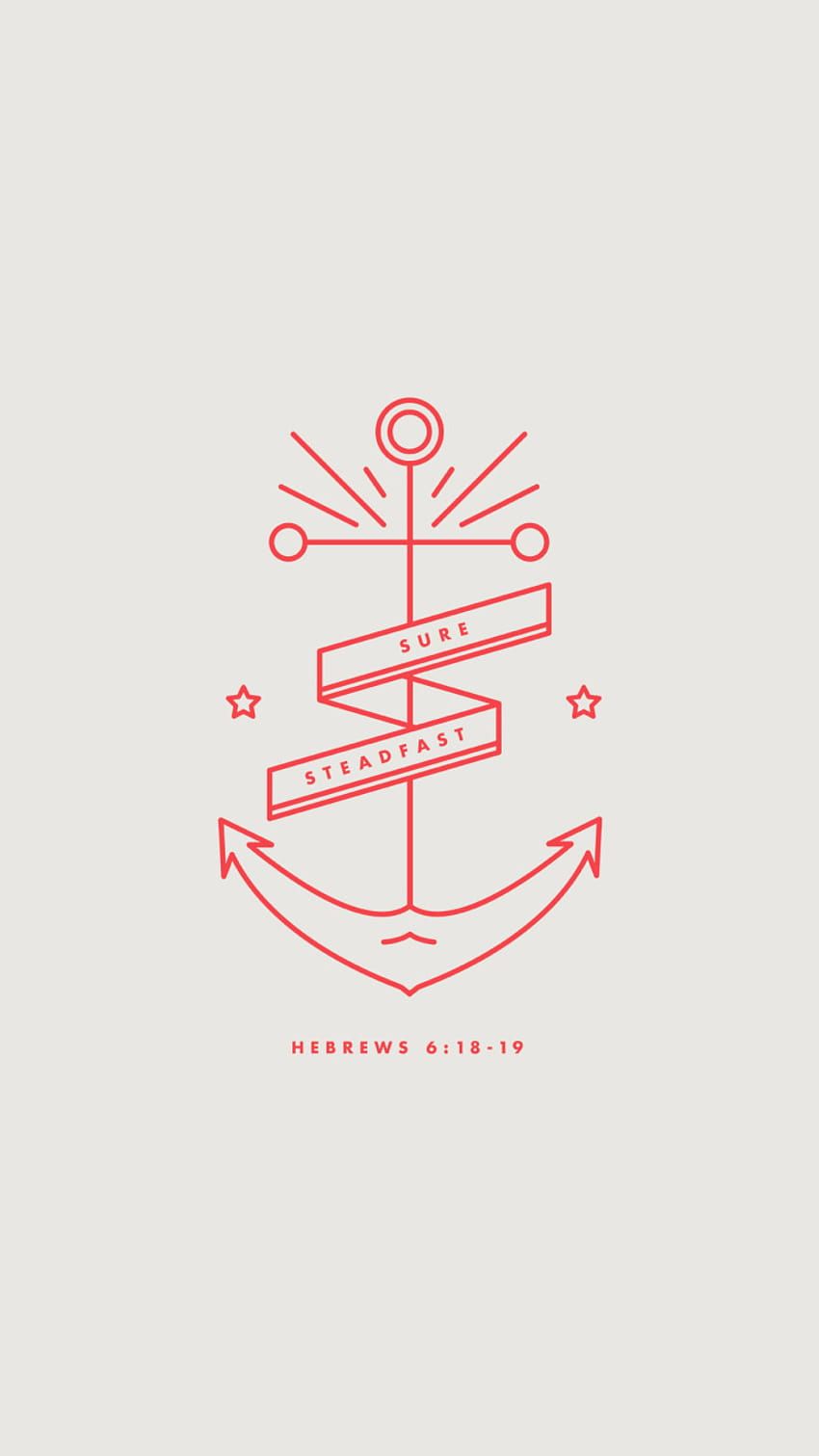 A logo for the anchor and arrow - Christian, calligraphy, minimalist