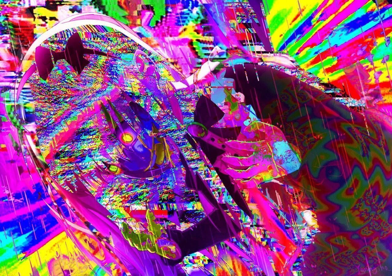 Download Embodiment of Distorted Reality Glitchcore Aesthetic Wallpaper