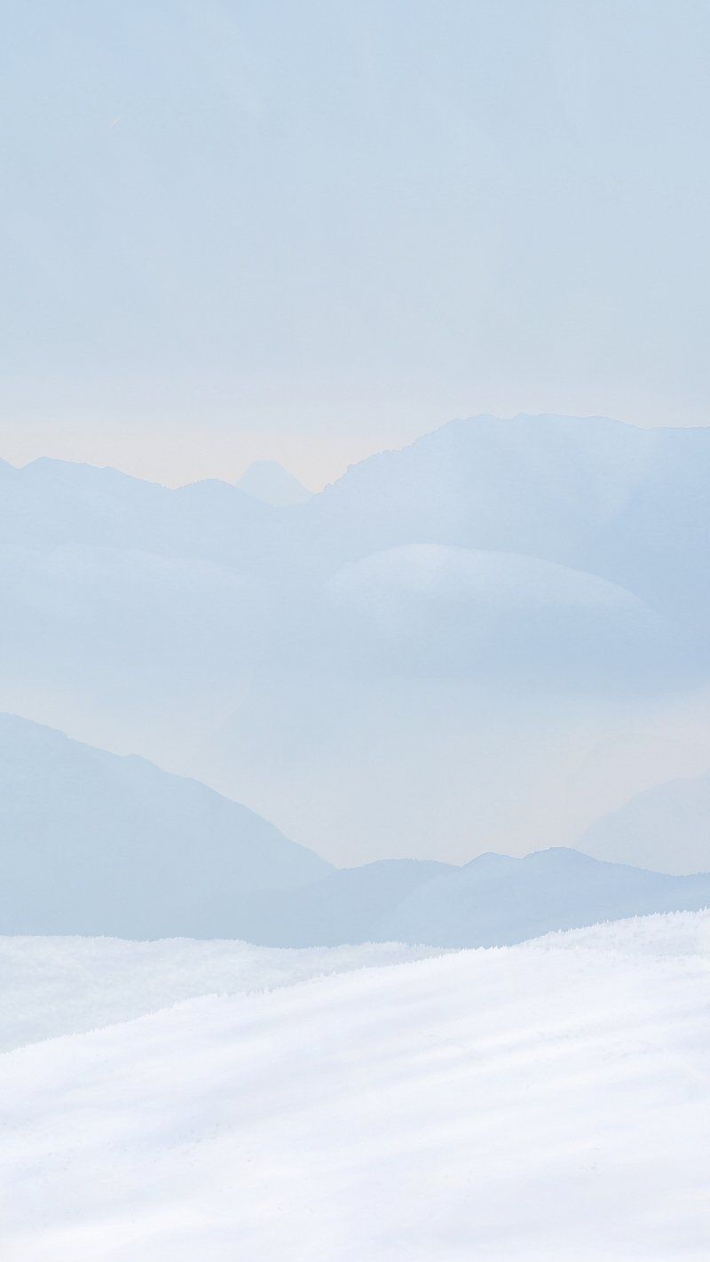 IPhone wallpaper of a snow covered mountain range - Blue, mountain